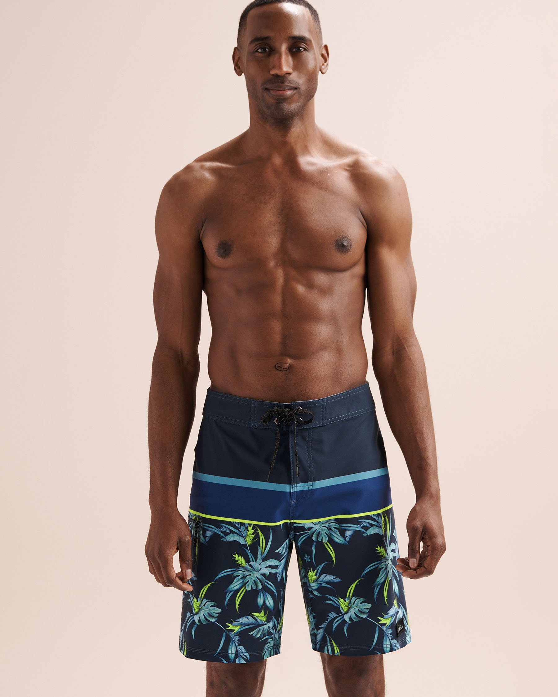 LUCKY ALOHA Silhouette A Boardshort Swimsuit Black CAL-D04-083C - View5