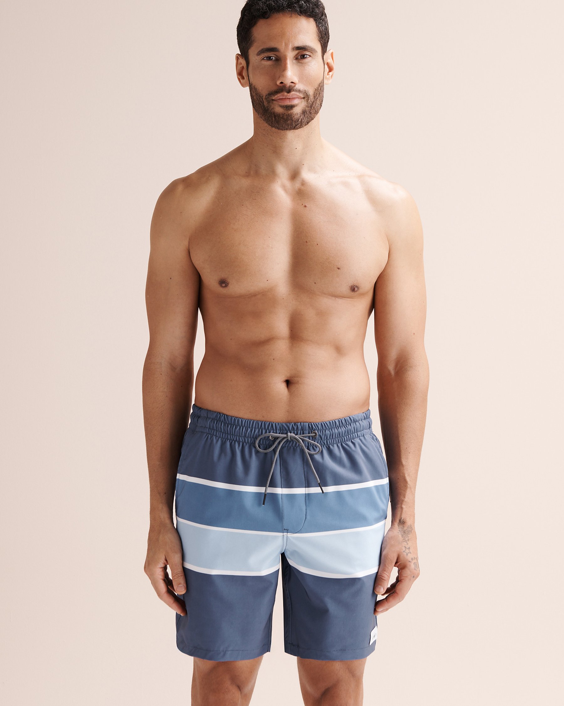 LUCKY ALOHA Milo 18'' Volley Swimsuit With Mesh Grey MLO1032 - View5