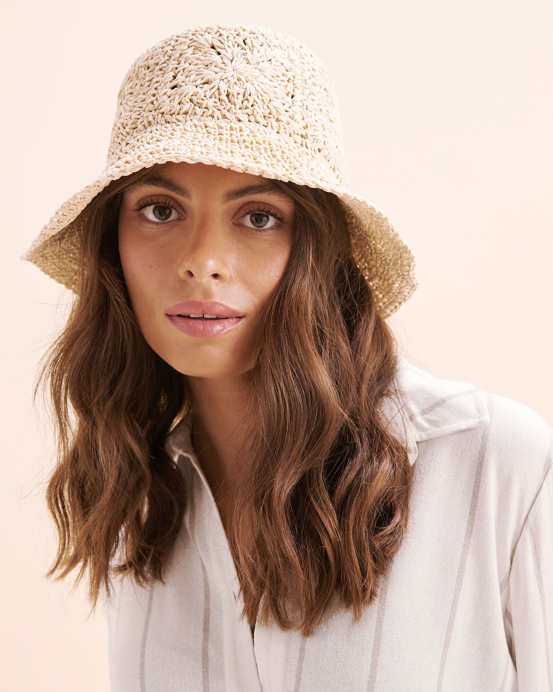 SARAJANE Mouldable Hat Beige 24SJ2090 - View1