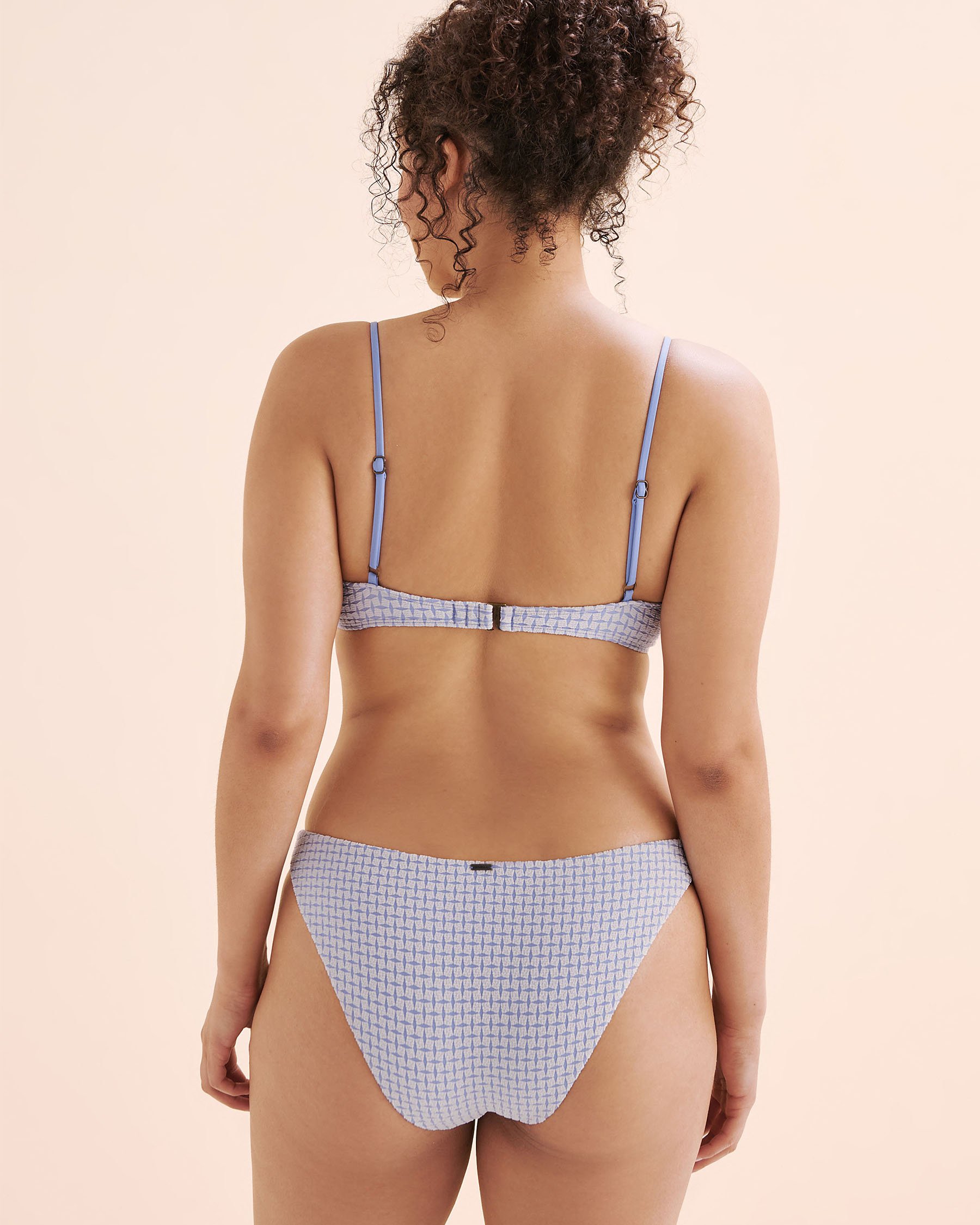 O'NEILL Driftwood Dobby Honopu Bikini Top Hydrangea Blue FA5474014 - View2