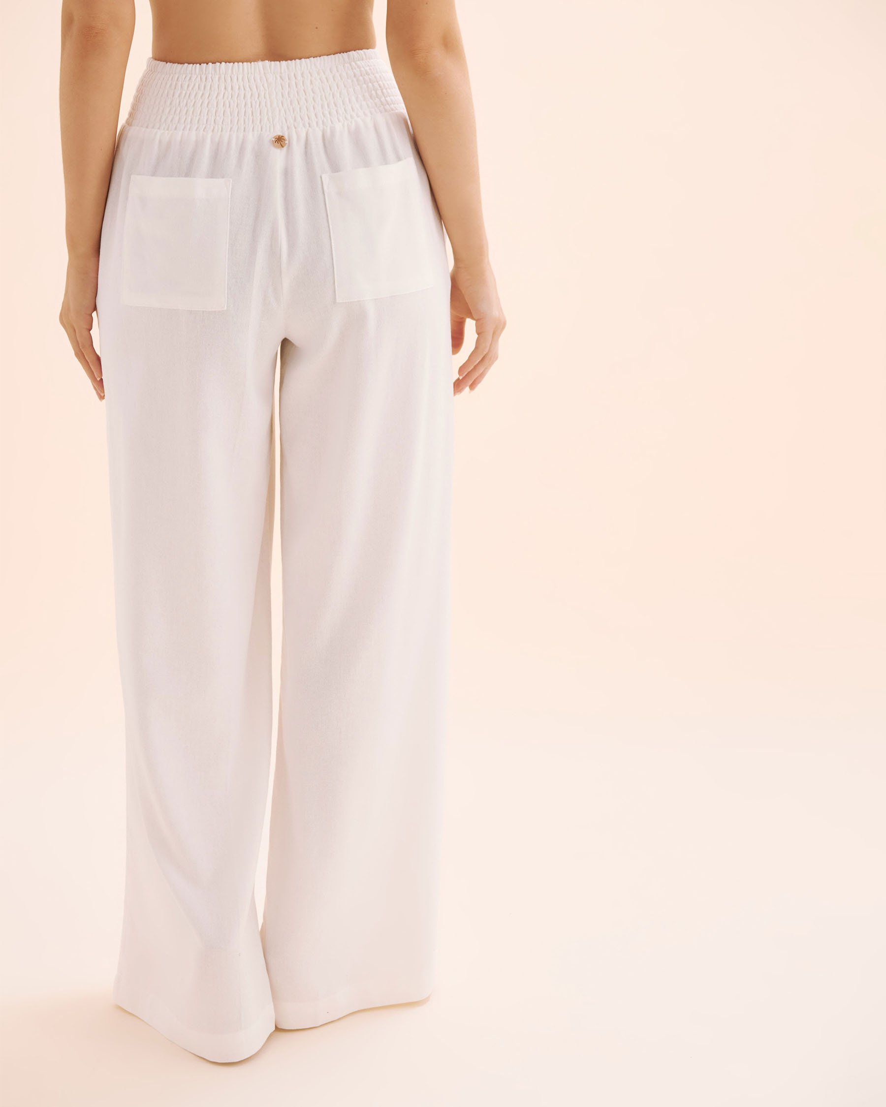 OFF THE BEACH Wide Leg Pants White 02200099 OFF THE BEACH Wide Leg Pants White 02200099 - View2