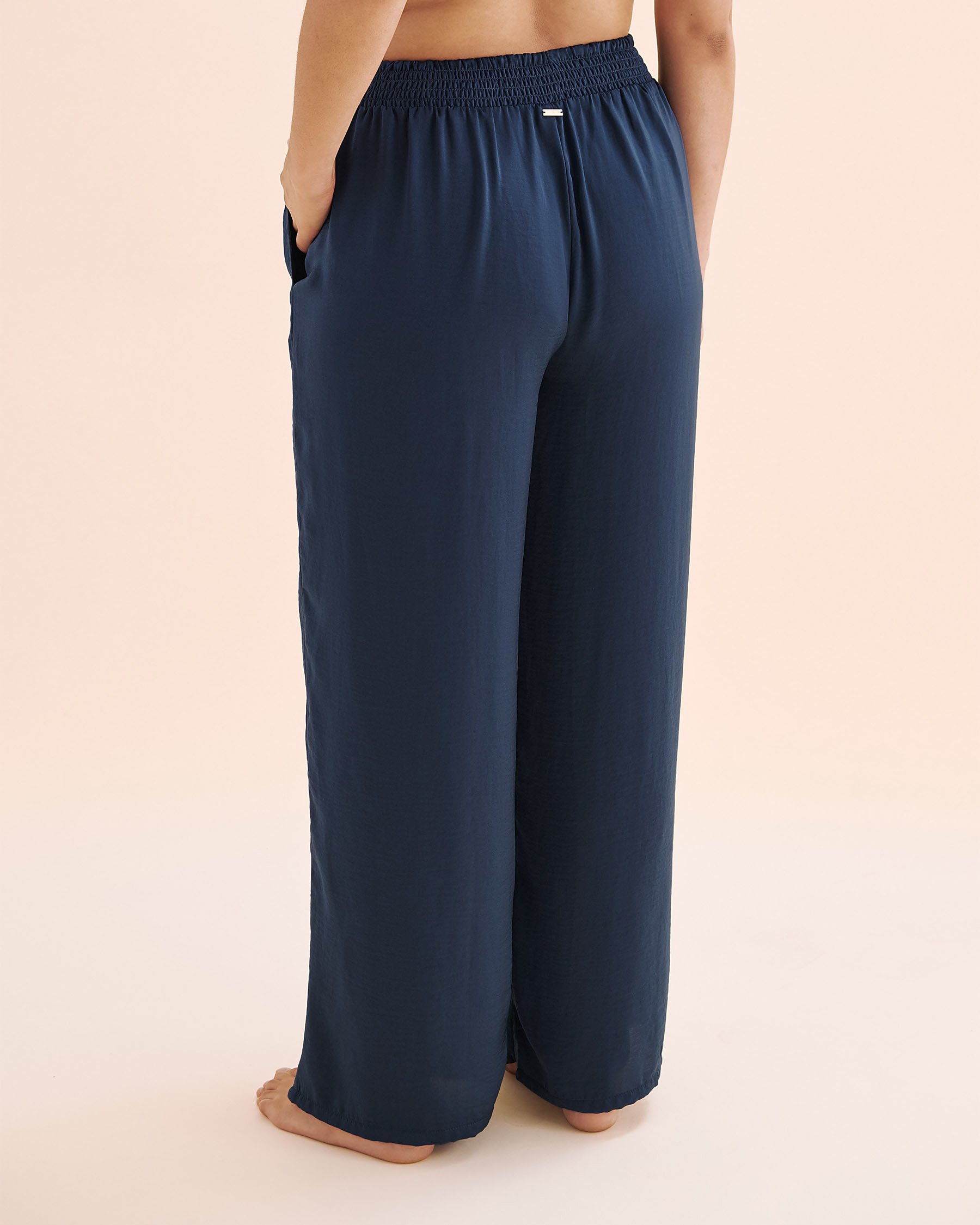 SANTEMARE Satin Pants Ensign Blue 02200095 SANTEMARE Satin Pants Ensign Blue 02200095 - View2