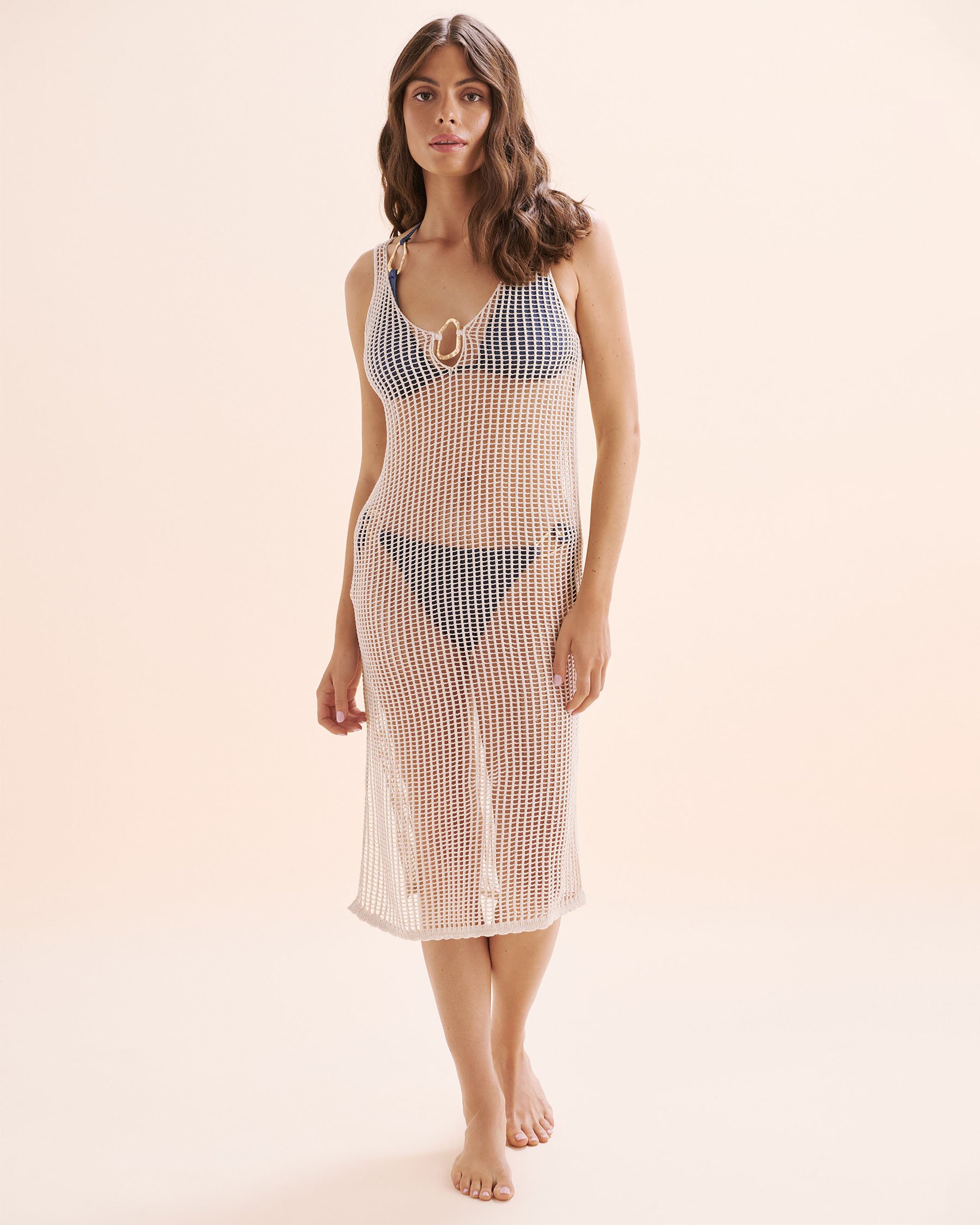 SANTEMARE Crochet Dress Beige 02300169 SANTEMARE Crochet Dress Beige 02300169 - View1