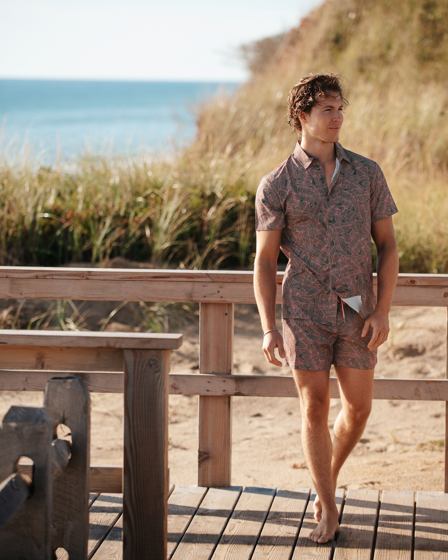 HAMABE Chemise à manches courtes Gris 04100040 - View1