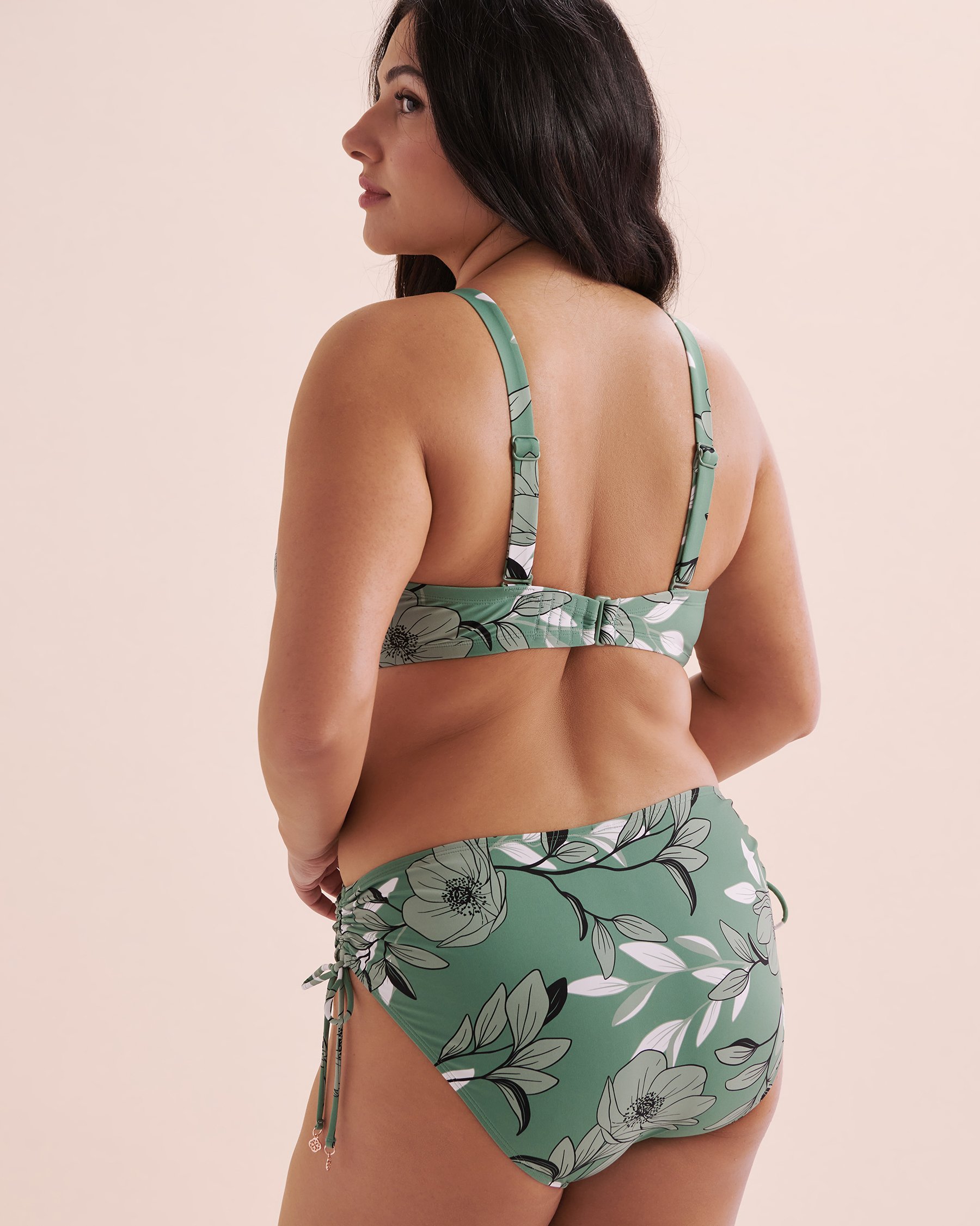 TURQUOISE COUTURE Botanical Dream D Cup Push-up Bikini Top Botanical Green 01200086 - View2