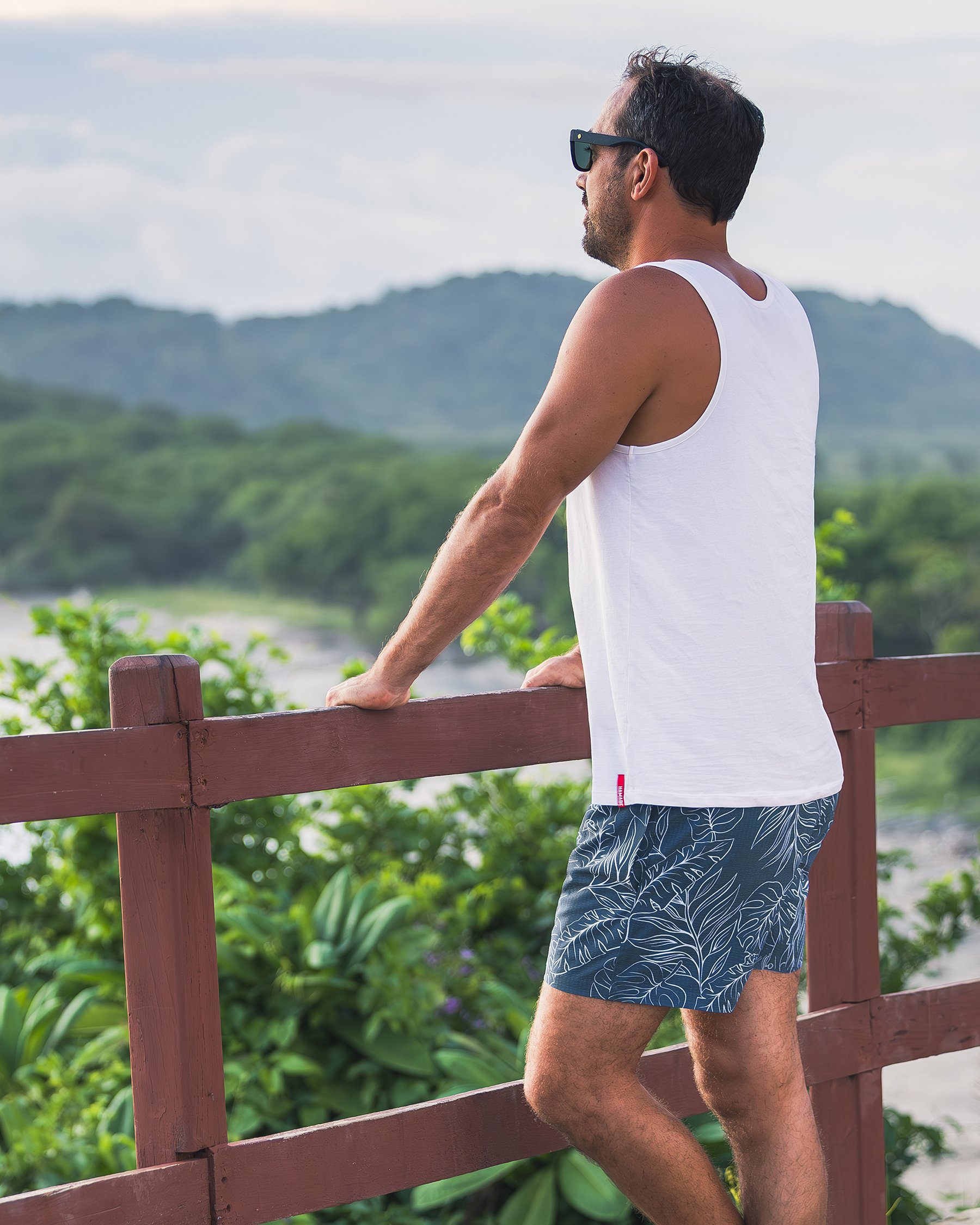 HAMABE Cotton Tank Top Brilliant White 04100026 - View5