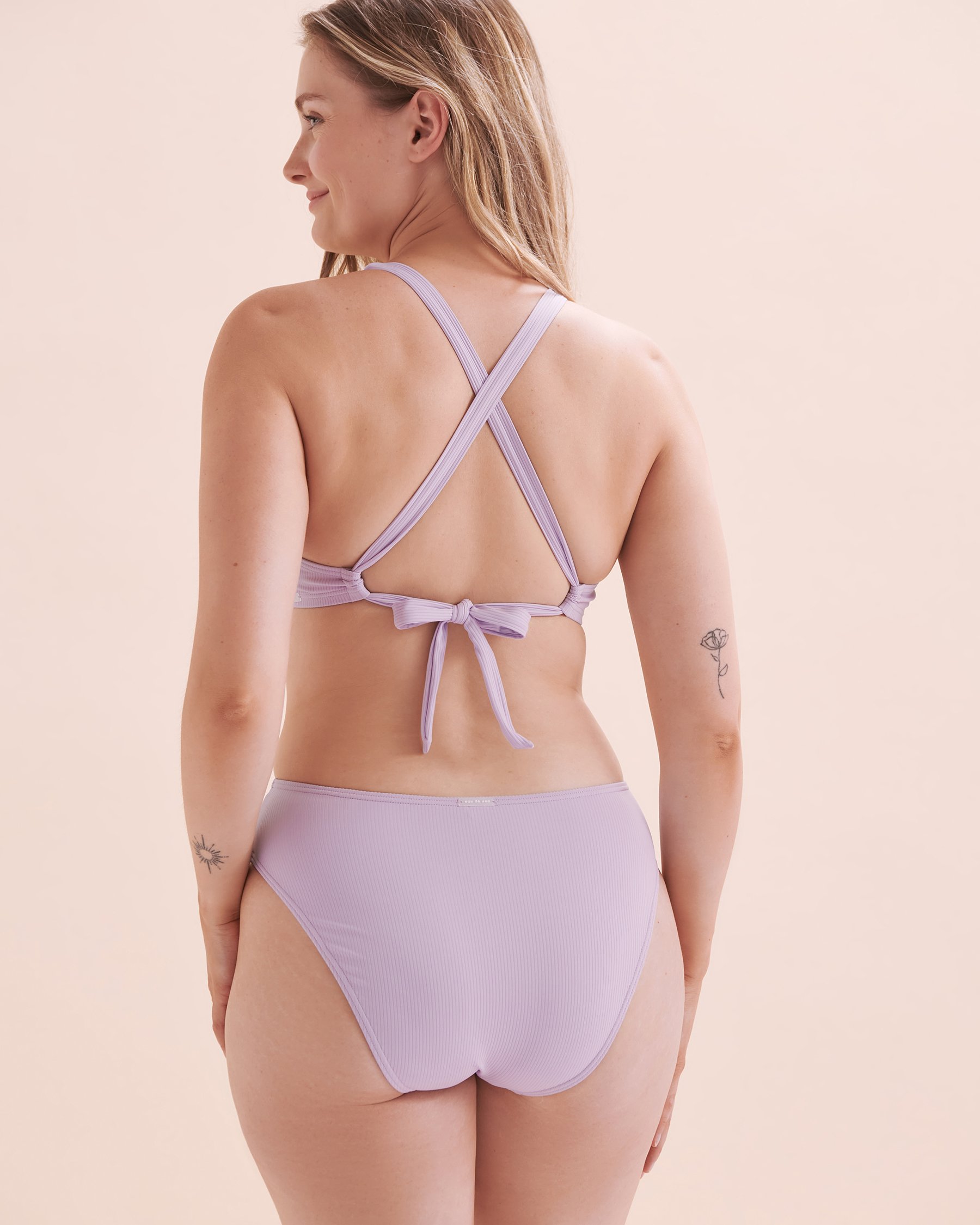 EAU DE SEA Haut de bikini bralette Lavande 01100330 - Voir6
