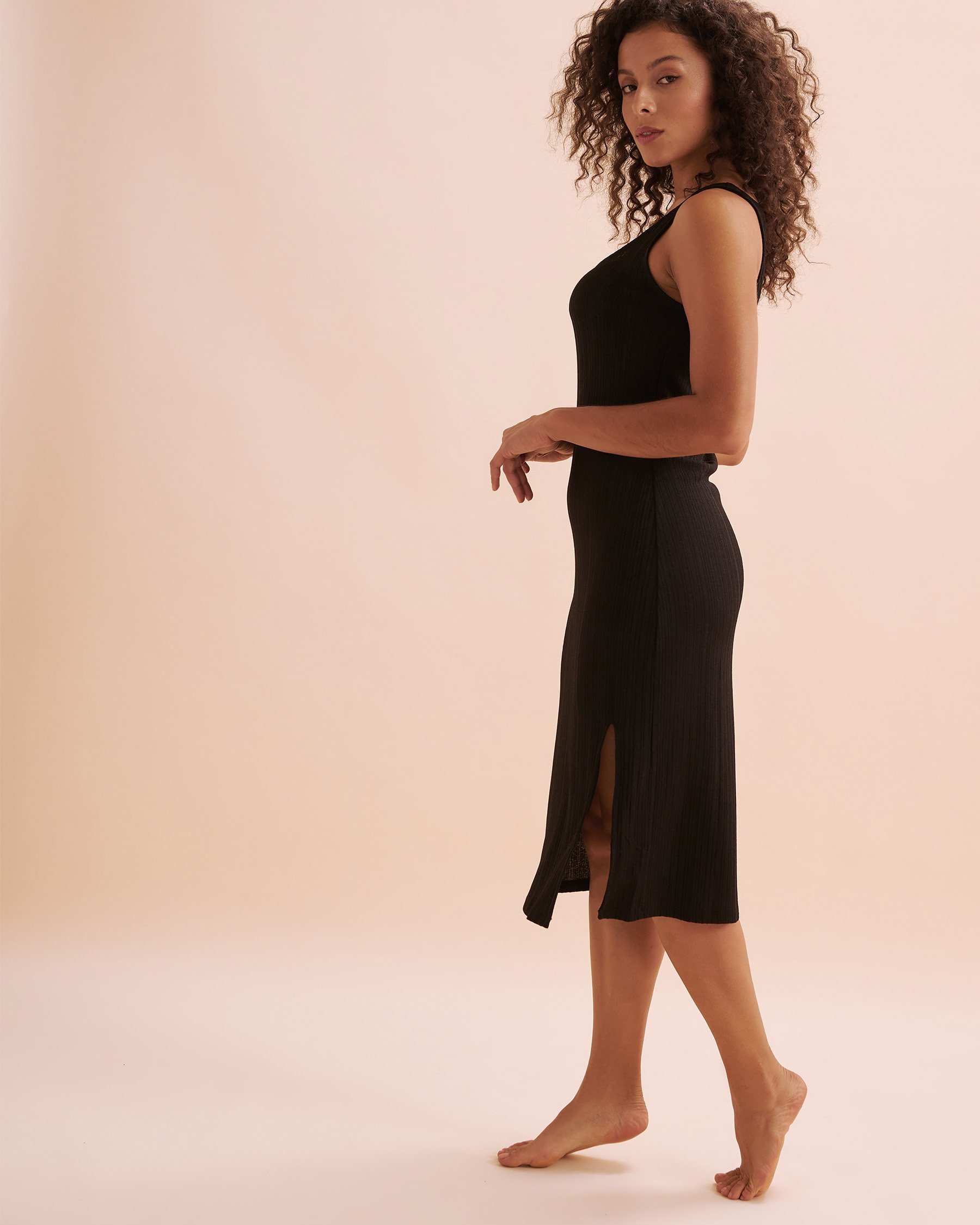 EVERYDAY SUNDAY Open Back Cover-Up Dress Black ESBEAW04303 - View8