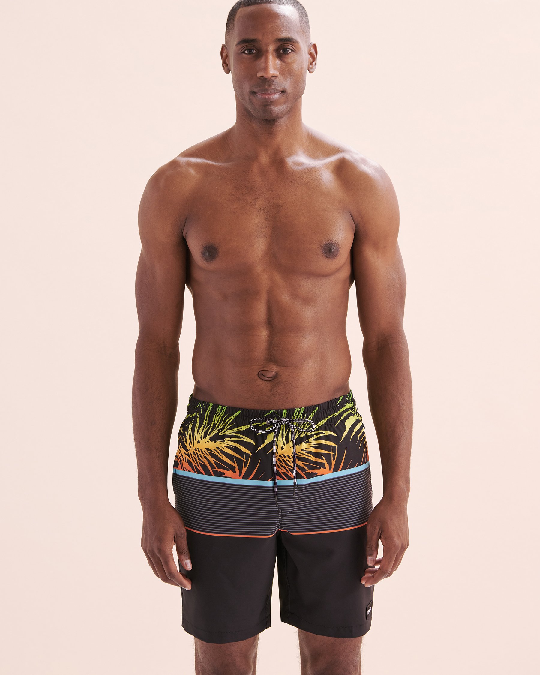 LUCKY ALOHA Rays Volley Swimsuit Black RYS1350 - View5