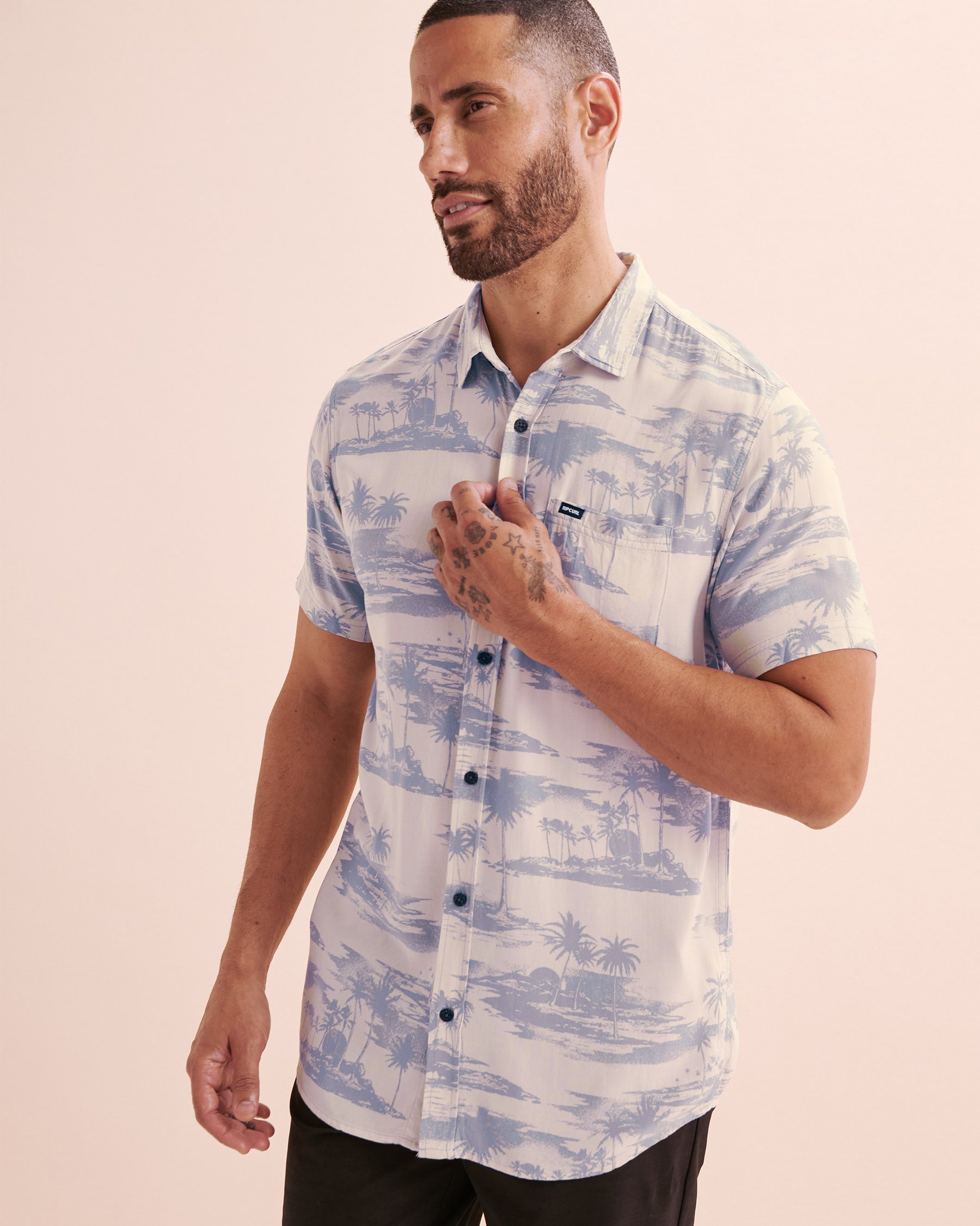 RIP CURL Chemise manches courtes Fun Times Blanc 03QMSH - Voir1