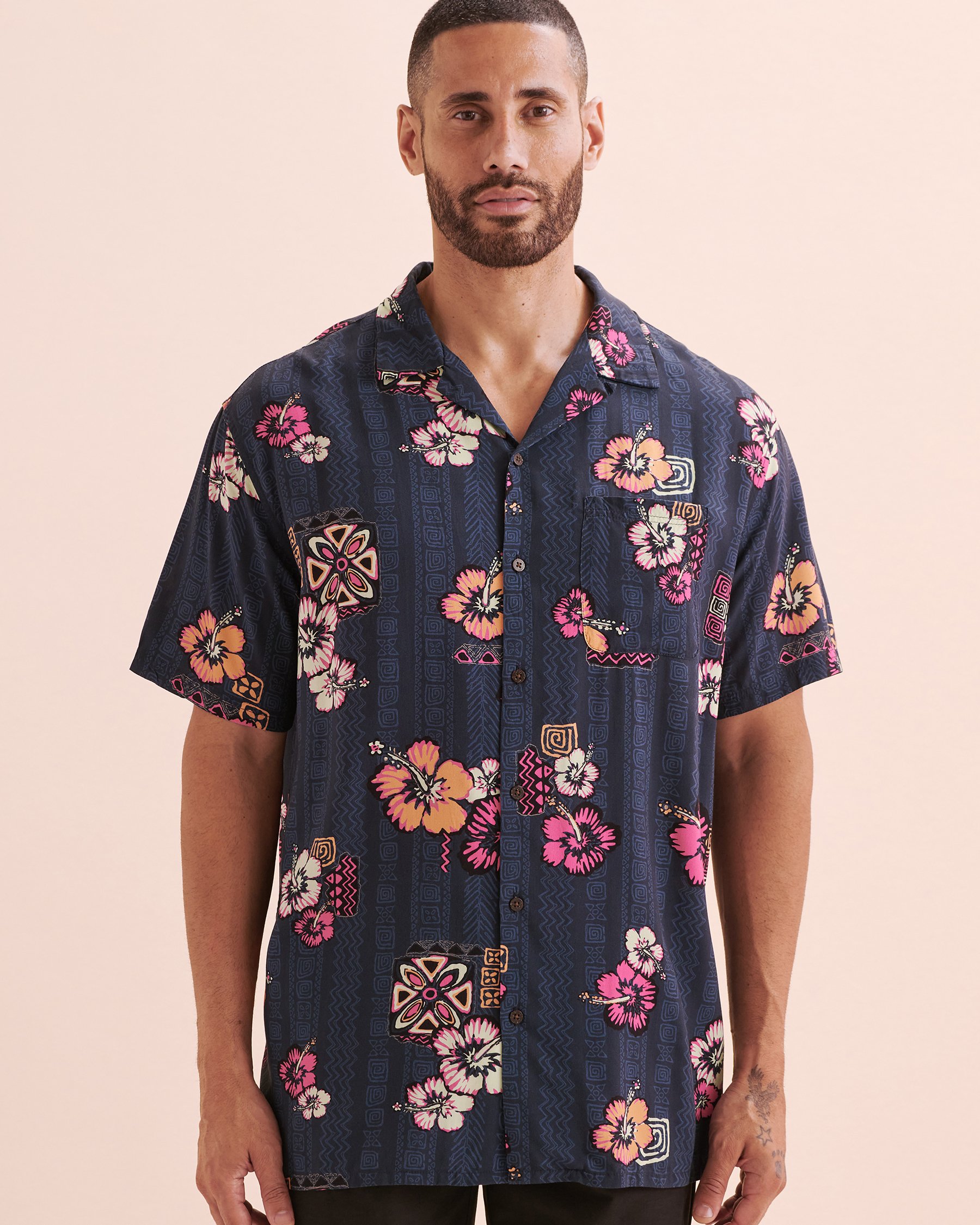 RIP CURL Chemise manches courtes Hoffman Bleu marine 044MSH - Voir4