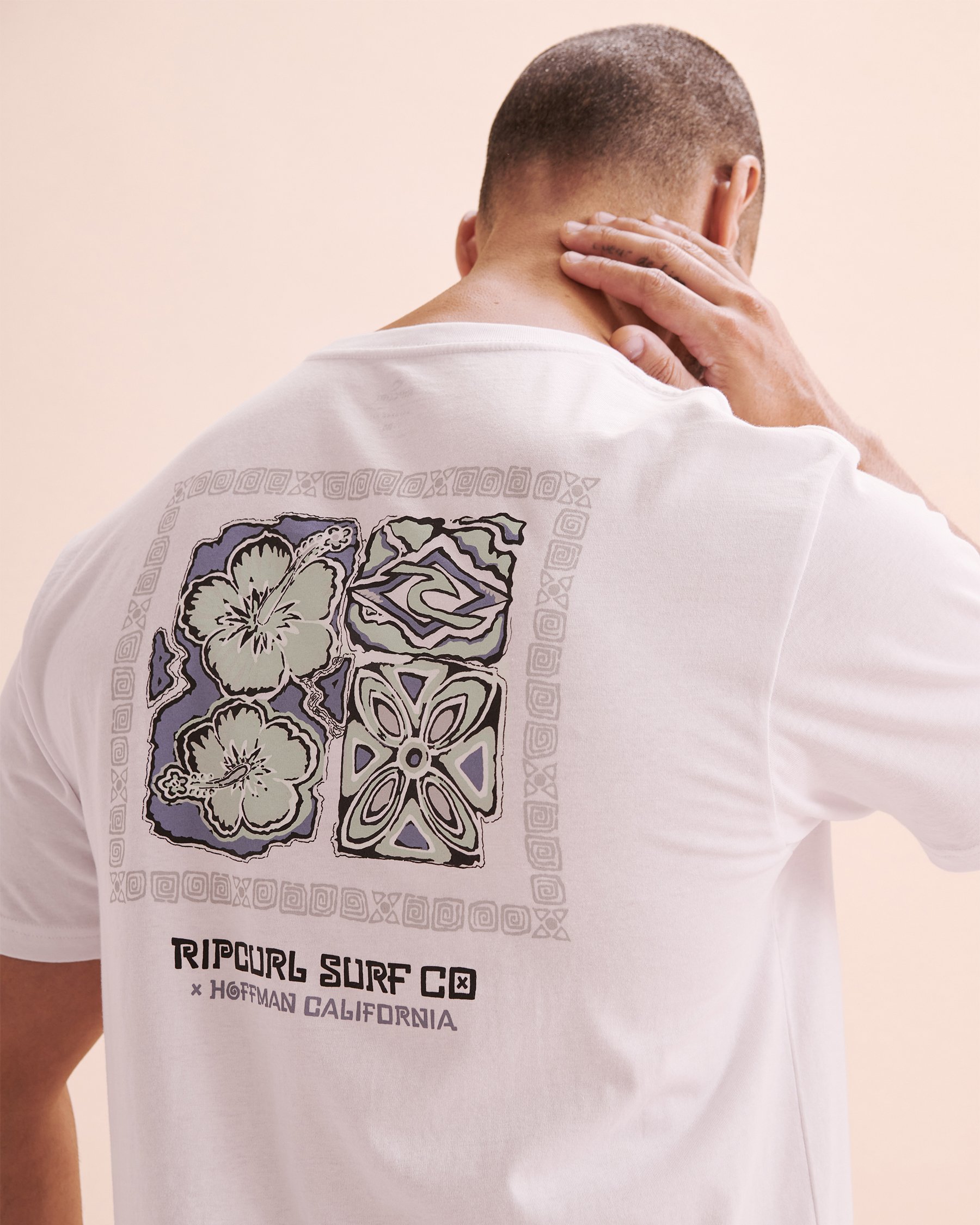 RIP CURL T-shirt Hoffman Classics Blanc 0KNMTE - View3
