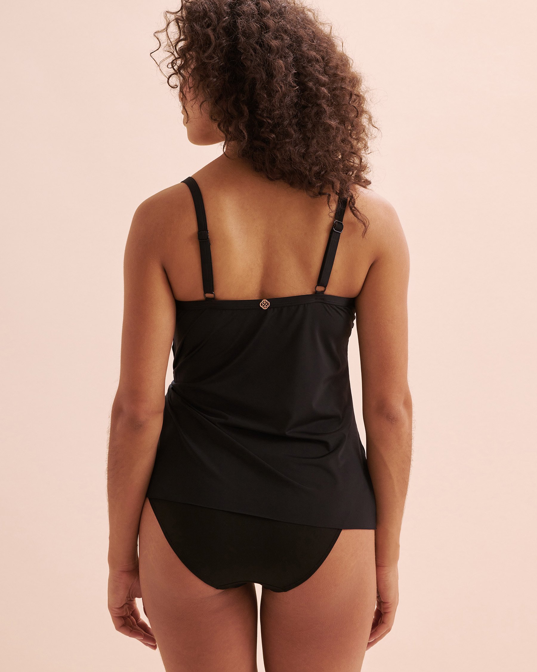 TURQUOISE COUTURE Haut tankini noué sur le côté Noir 01100338 - View2