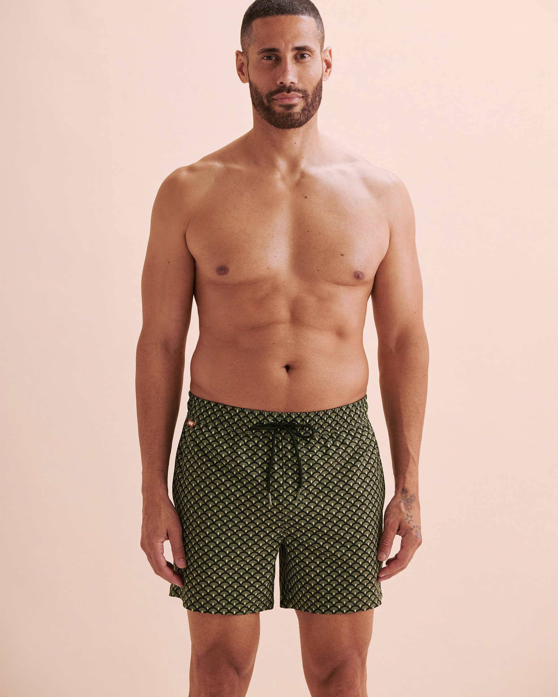 HAMABE Maillot volley Géométrique noir 03100041 - Voir6