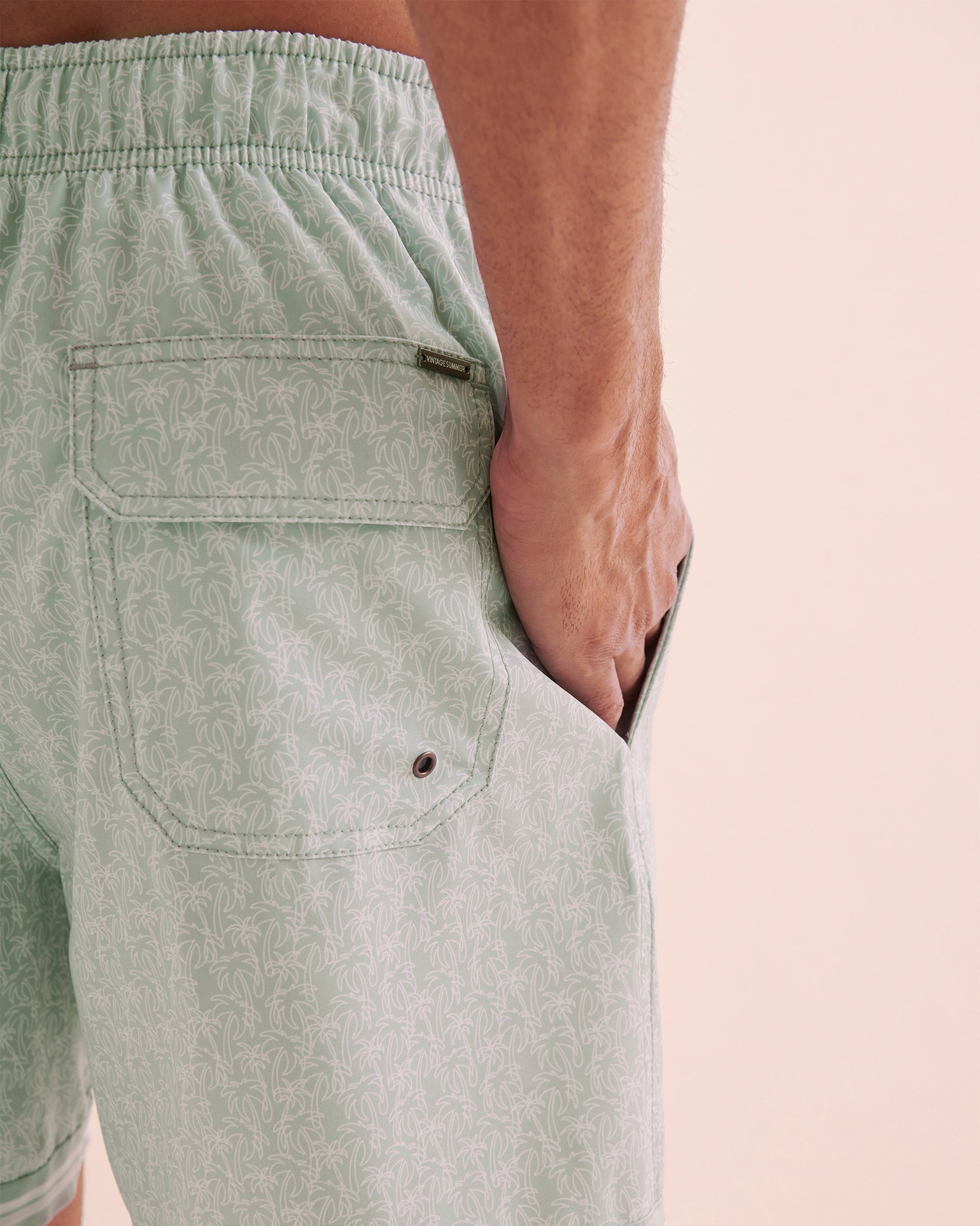 VINTAGE SUMMER Volley Swimsuit Green V70819 - View3