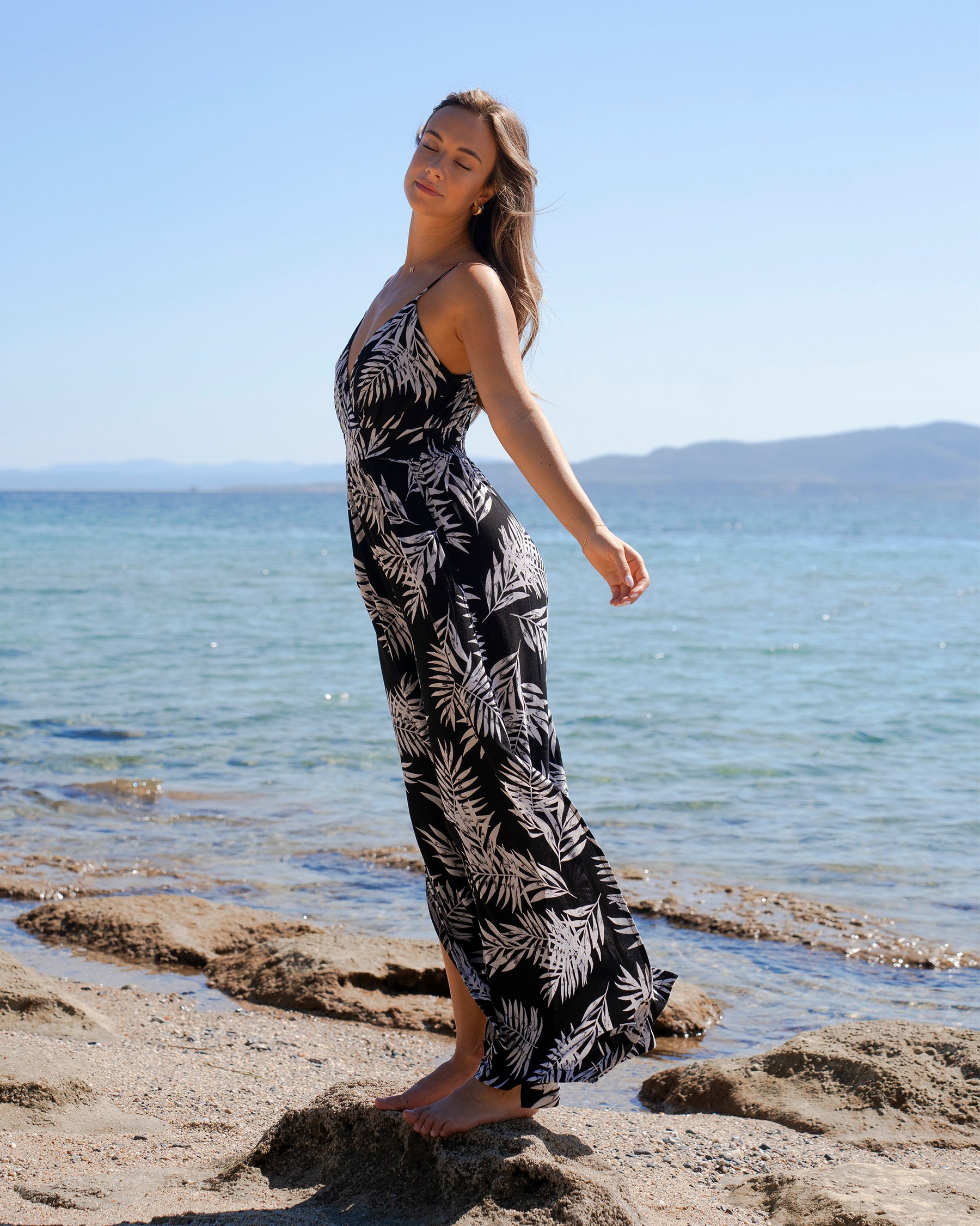 OFF THE BEACH Combinaison sans manches feuillage tropical Imprimé feuillage tropical 02300143 - Voir1