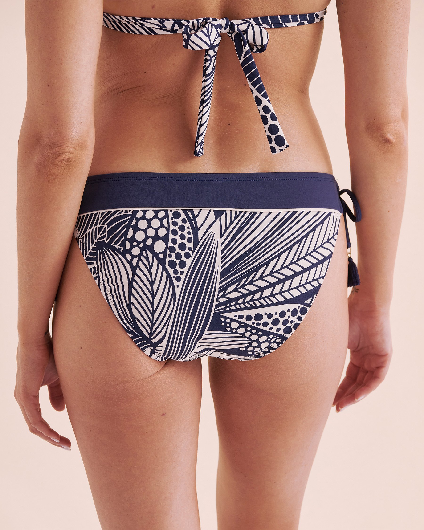 BLEU ROD BEATTIE Bali Breeze Side Tie Hipster Bikini Bottom Midnight Blue RBBB25585 - View2