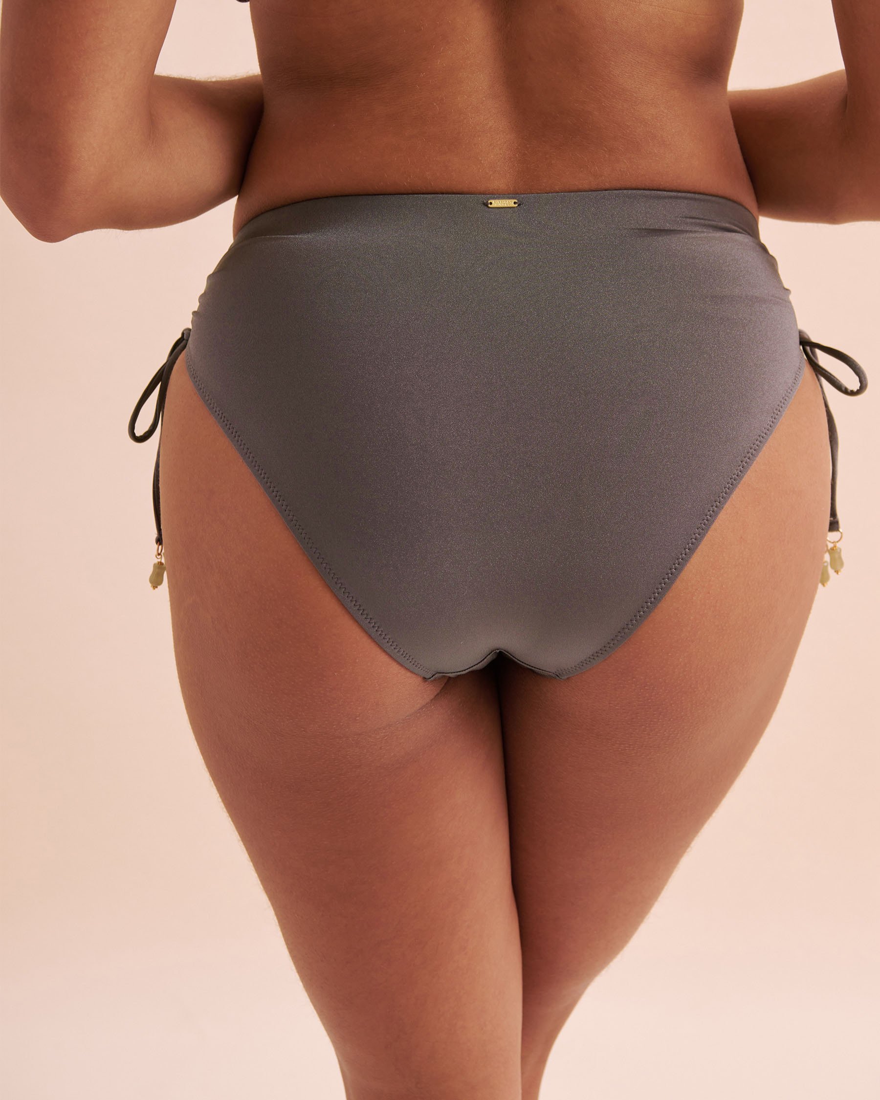 EVERYDAY SUNDAY Radiant Nature Retro High Waist Bikini Bottom Charcoal Grey ESBEAW04214 - View3