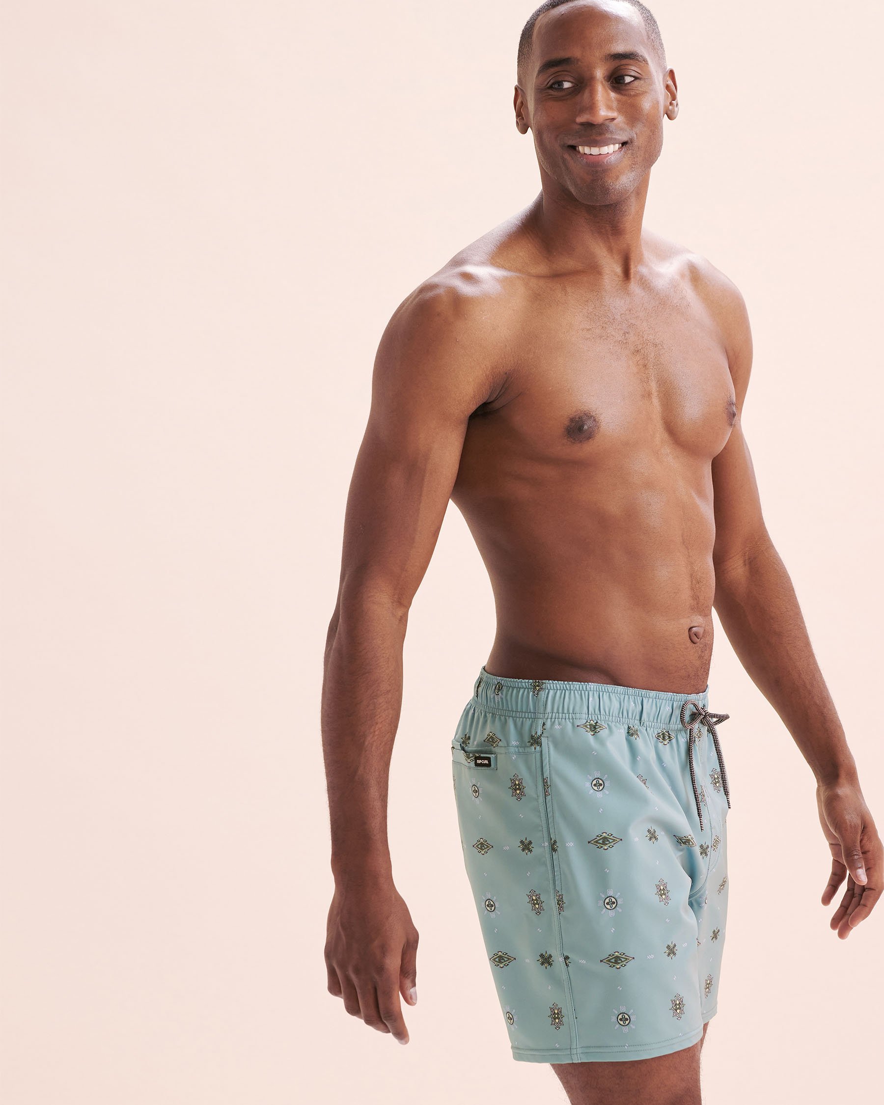 RIP CURL Maillot volley Fun Times Bleu Lagoon 09GMBO - Voir4