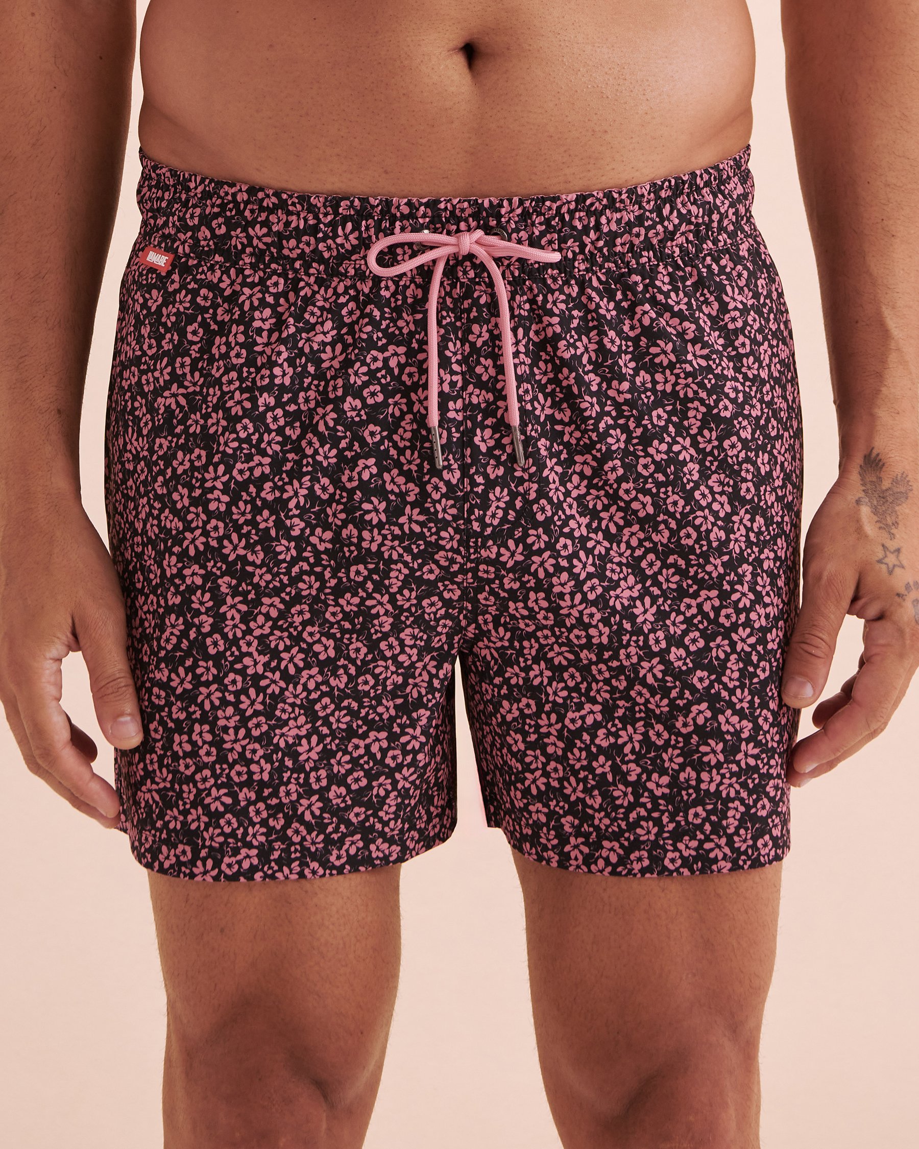 HAMABE Maillot volley Imprimé rose noire 03100044 - Voir1
