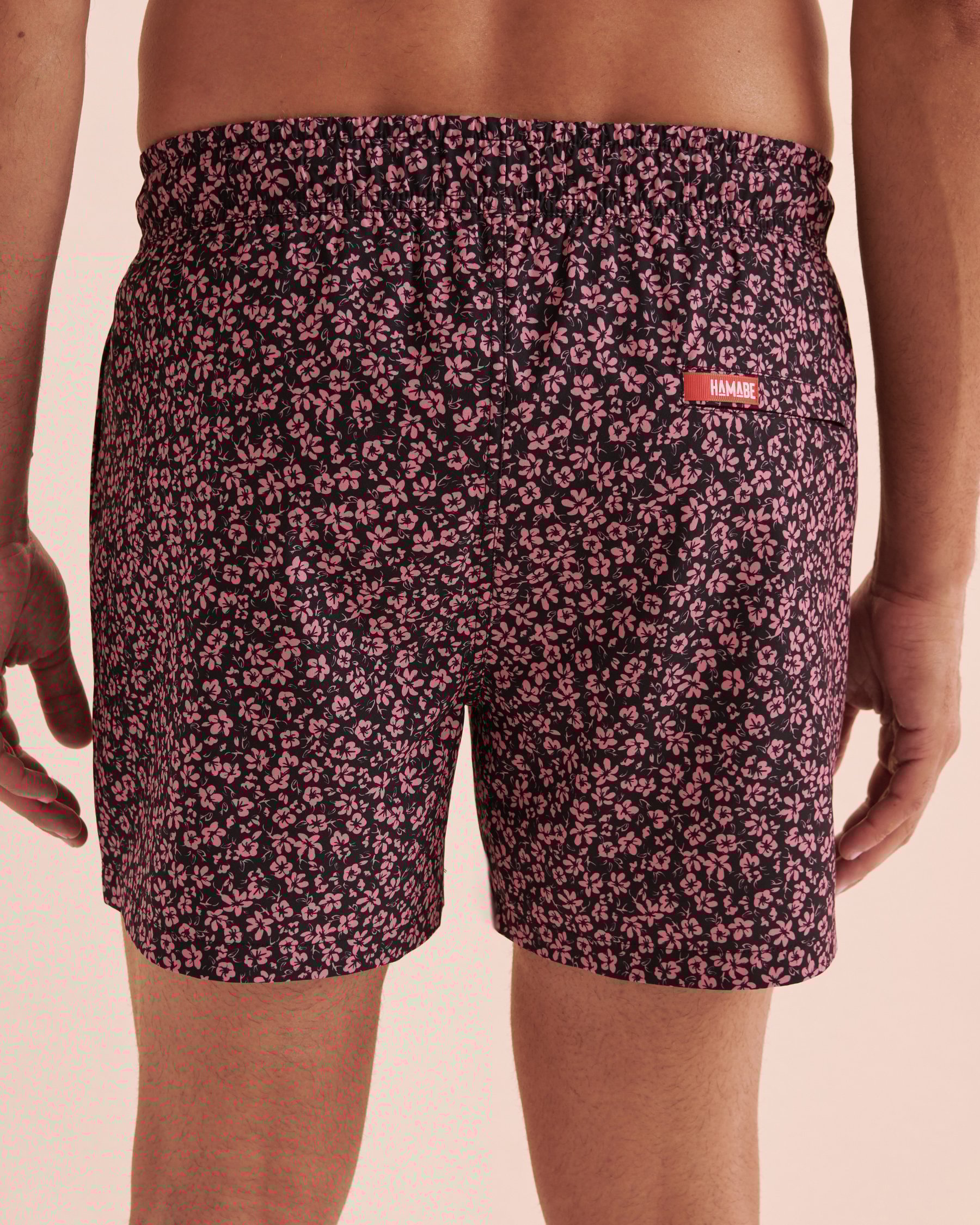 HAMABE Maillot volley Imprimé rose noire 03100044 - Voir2