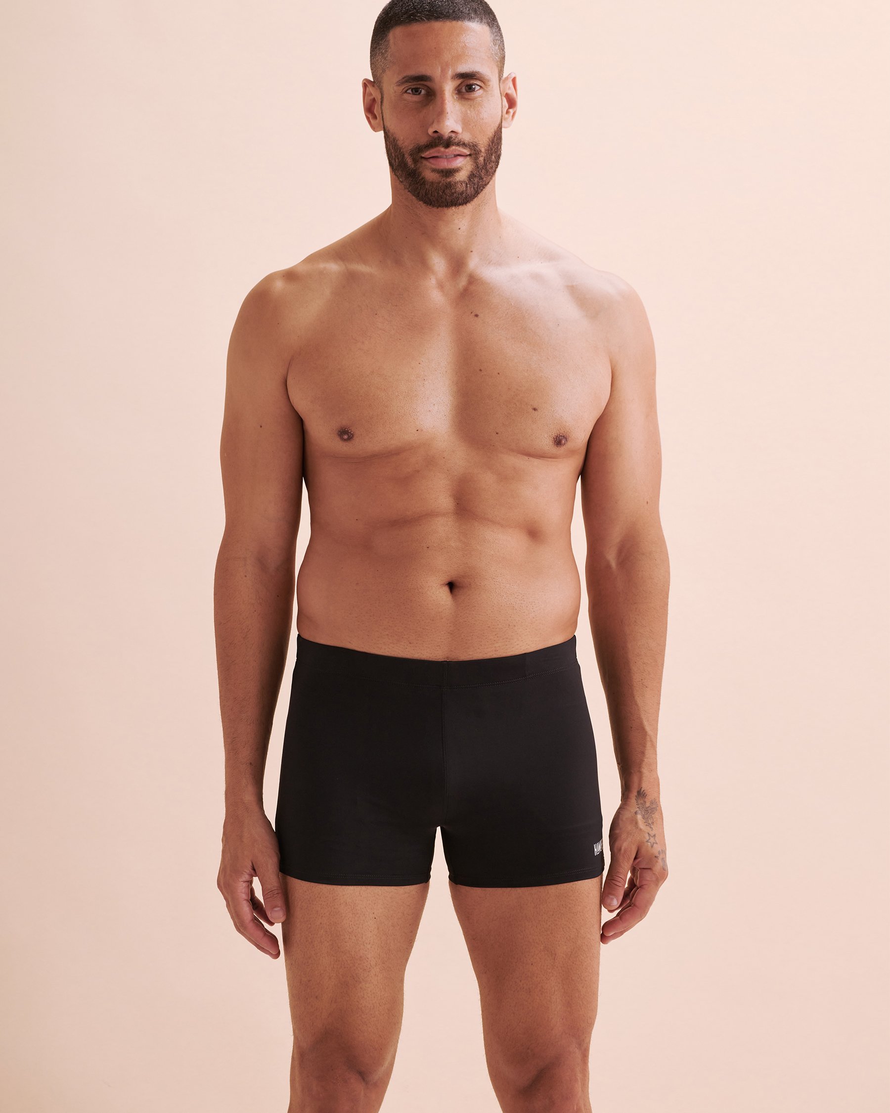 HAMABE Boxer Swimsuit Black 03100045 - View5
