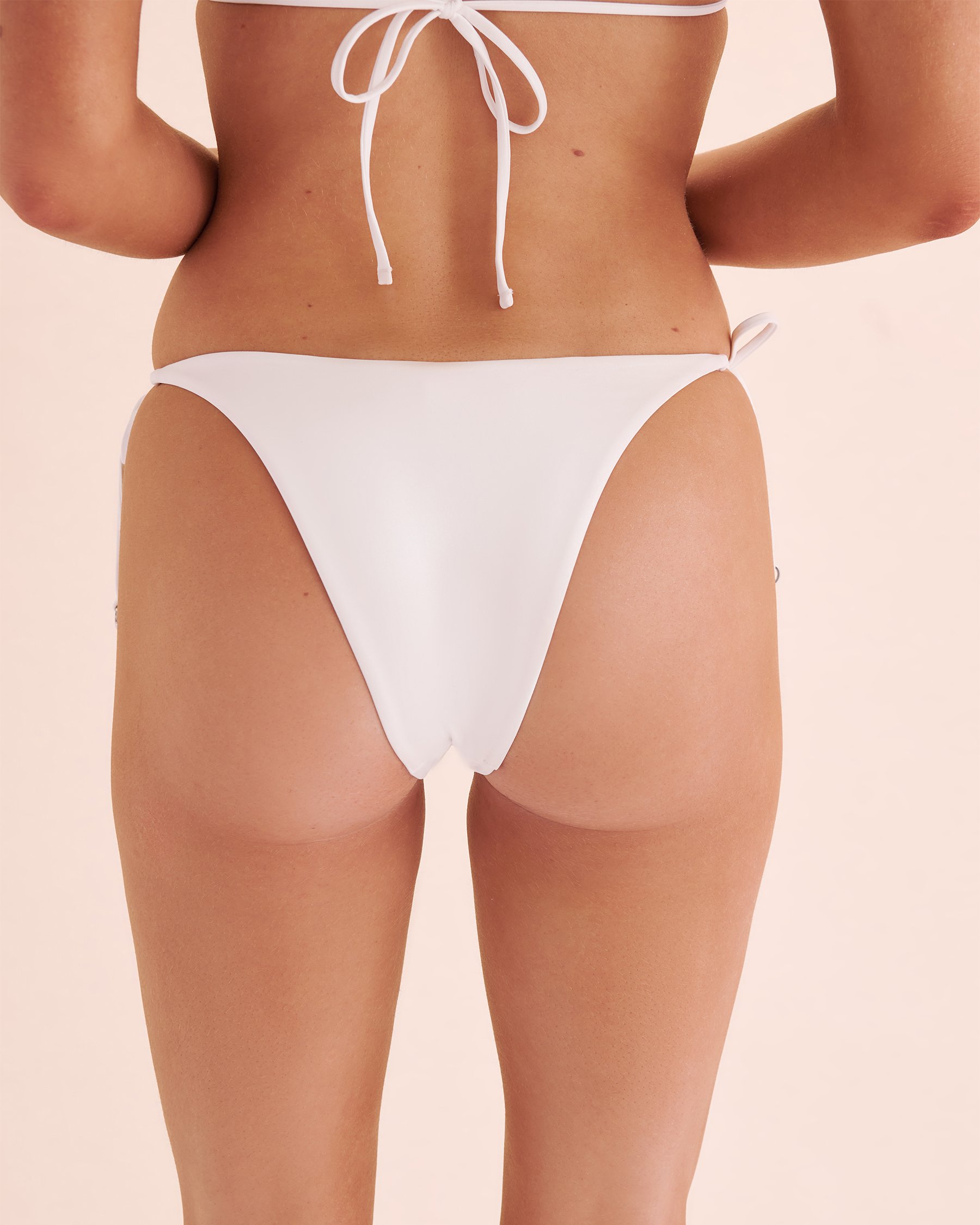 SEATONIC Bas de bikini tanga noué aux hanches High Gloss Blanc irisé 01300386 - View2
