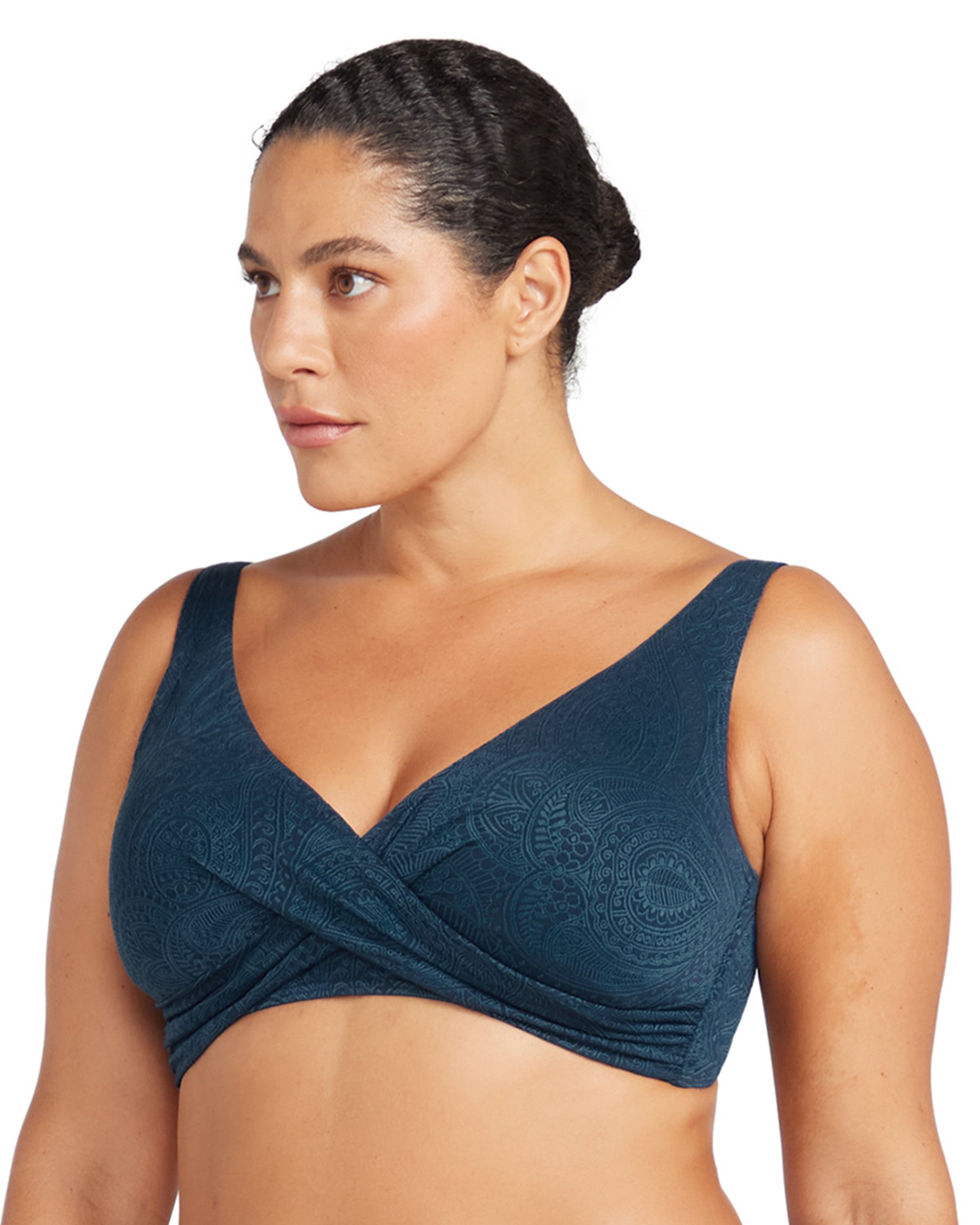 ARTESANDS Haut de bikini croisé bonnet D-G La Traviata Delacroix Bleu Marine AT3711LT - View10