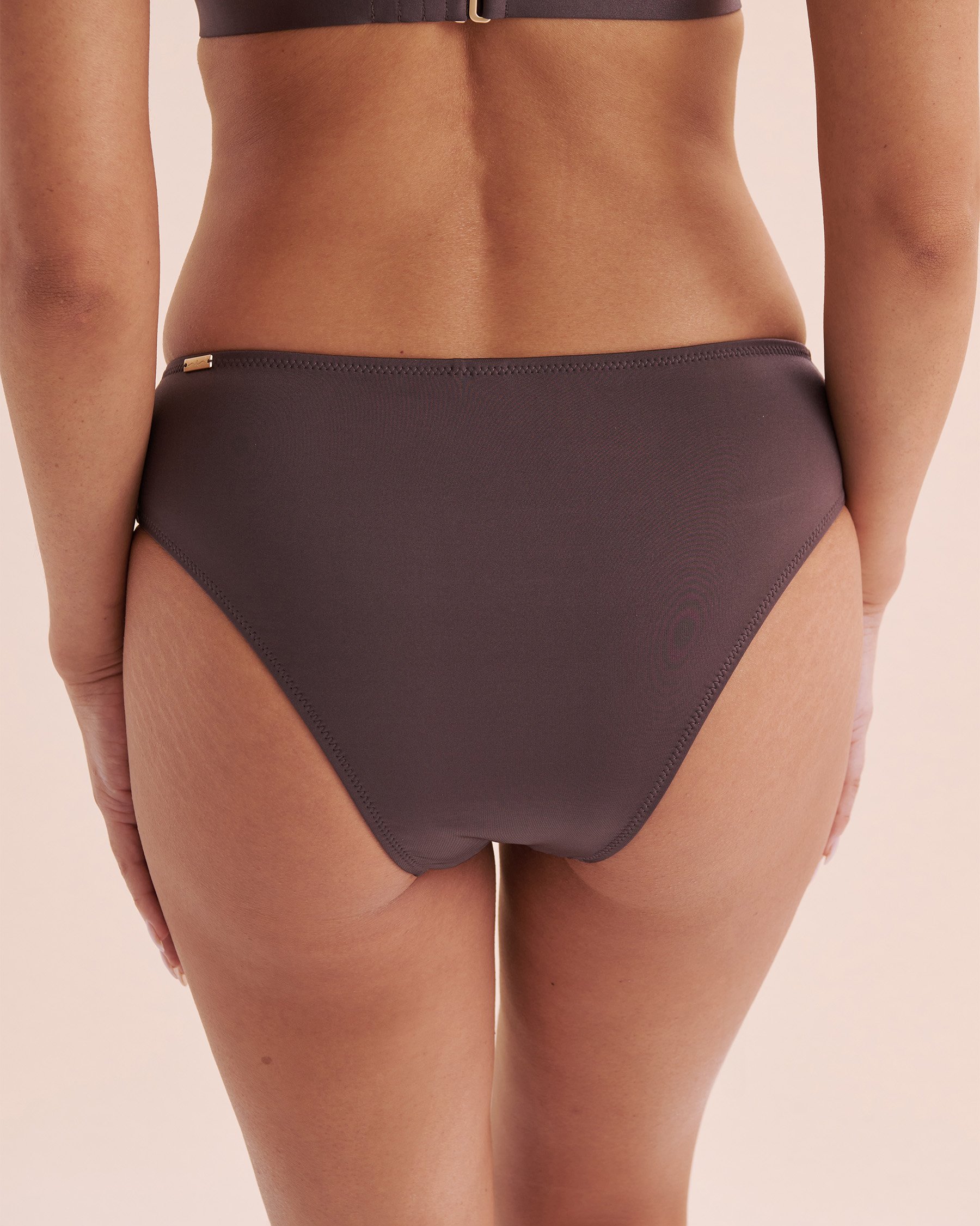 SANTEMARE Luxurious Night Cheeky Bikini Bottom Huckleberry Brown 01300387 - View2