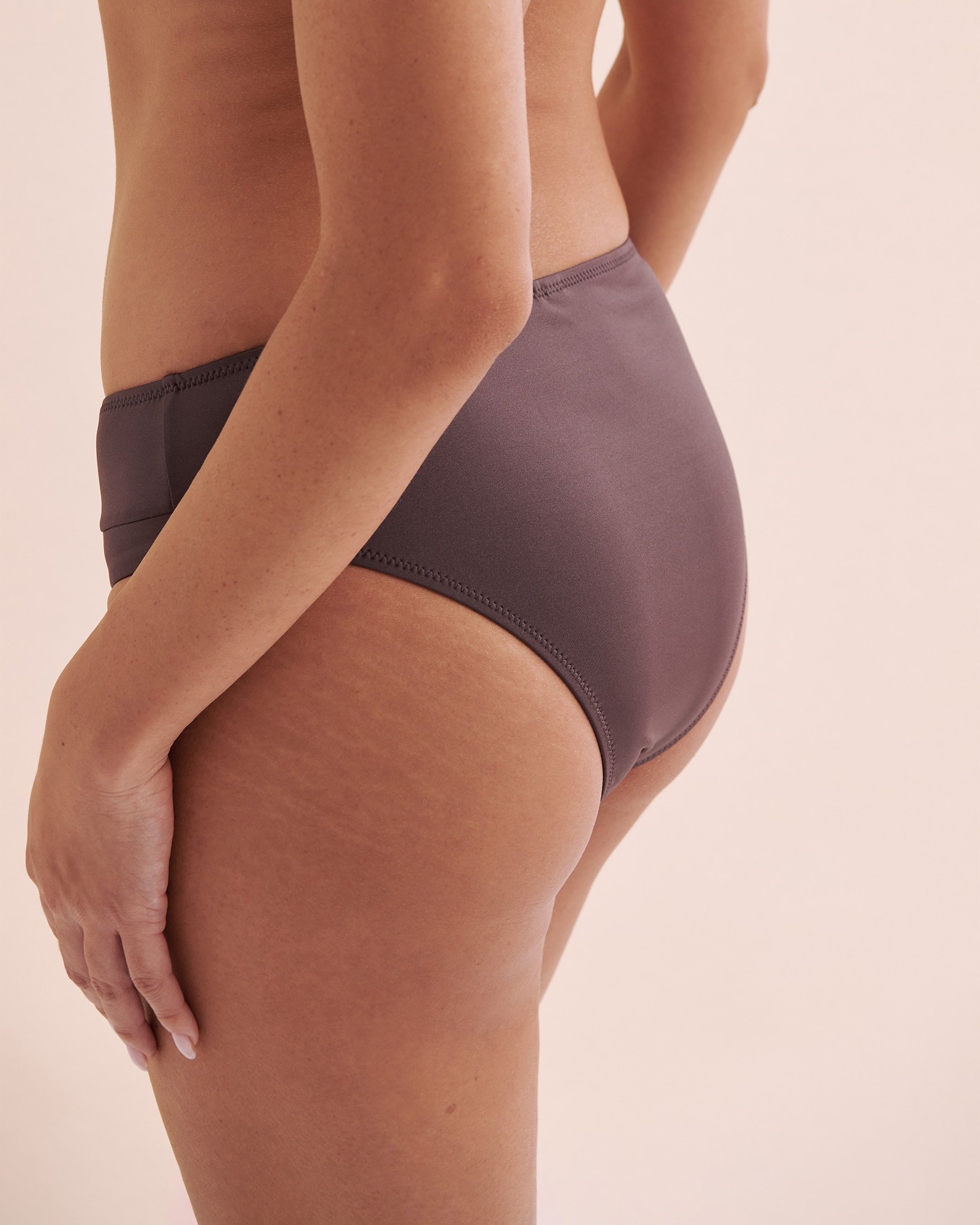 SANTEMARE Luxurious Night Cheeky Bikini Bottom Huckleberry Brown 01300387 - View3