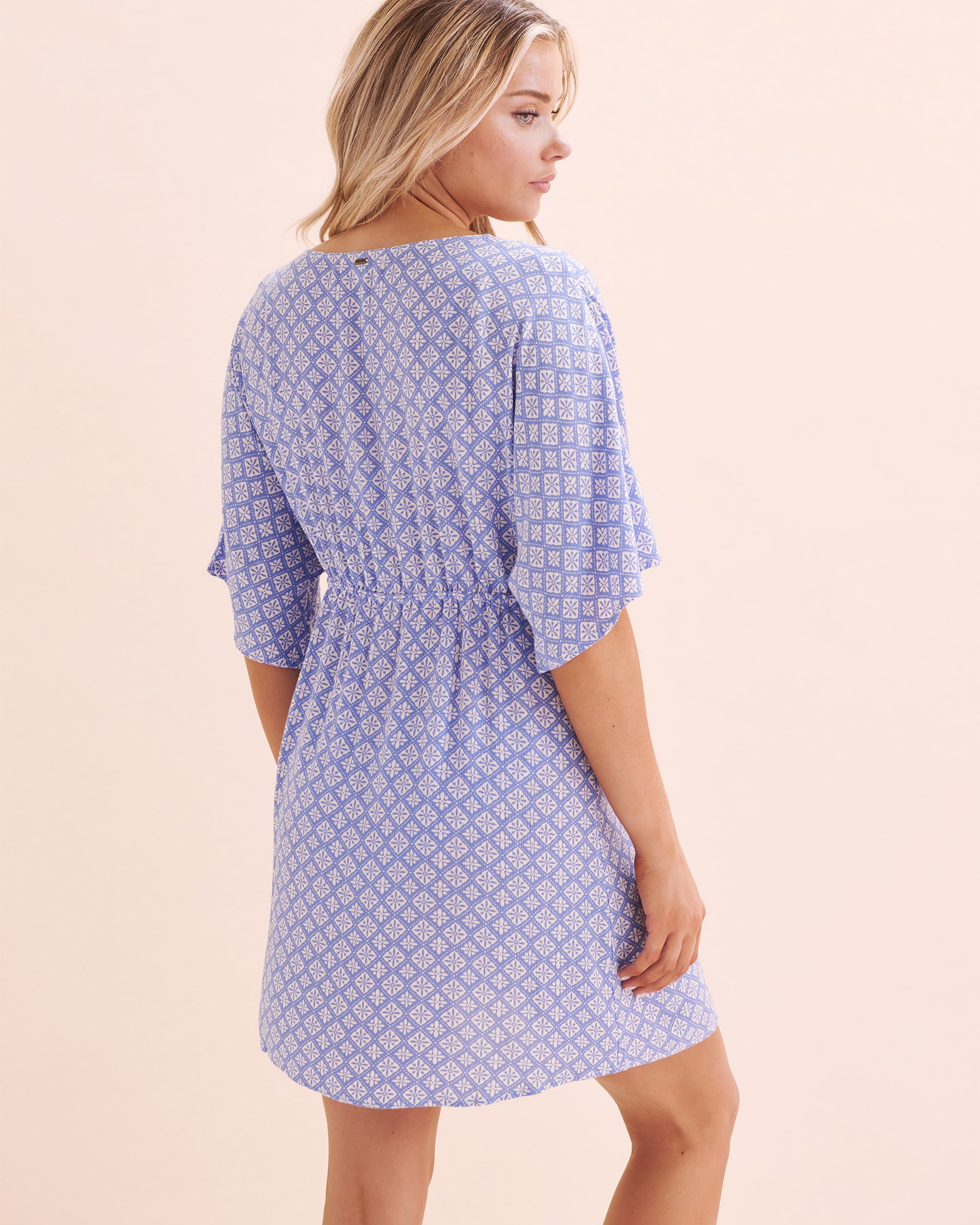 RIP CURL San Carlos Cover Up Dress Blue Pattern 06YWDR - View2
