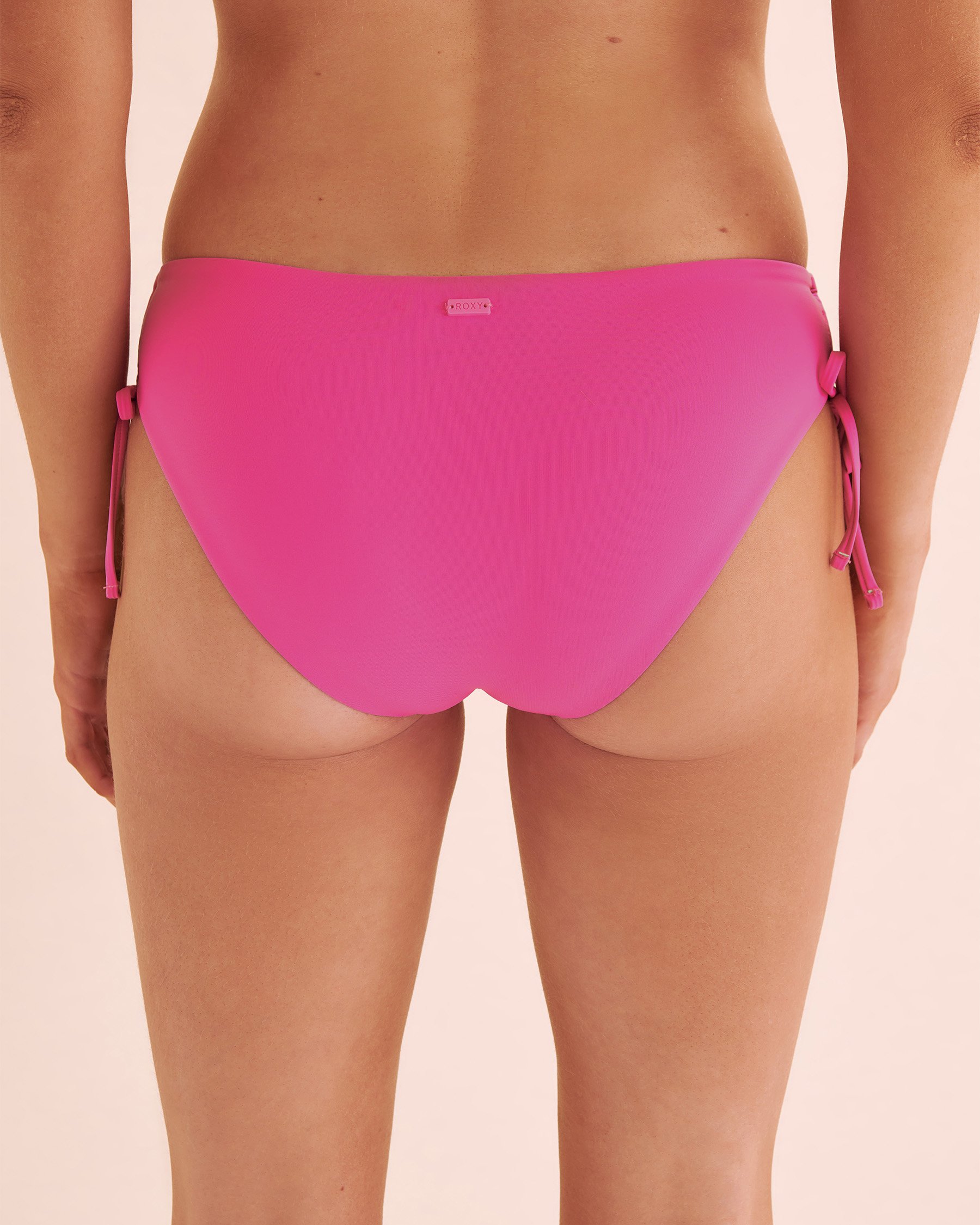 ROXY SD Beach Classics Side Tie Hipster Bikini Bottom Fuchsia Pink ERJX404290 - View7