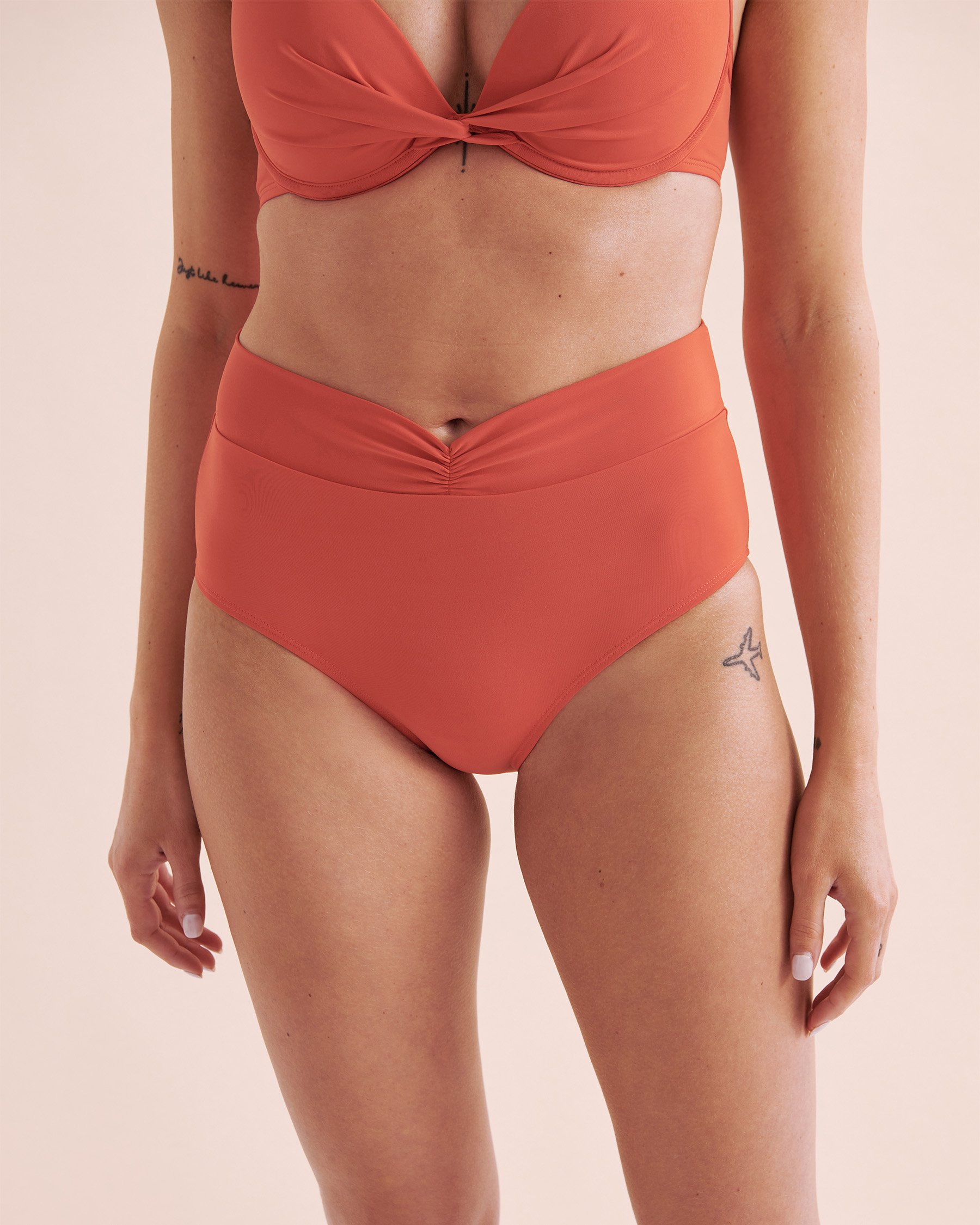 TURQUOISE COUTURE Bas de bikini coupe en V Sunset in Portofino Rouge paprika 01300377 - View3
