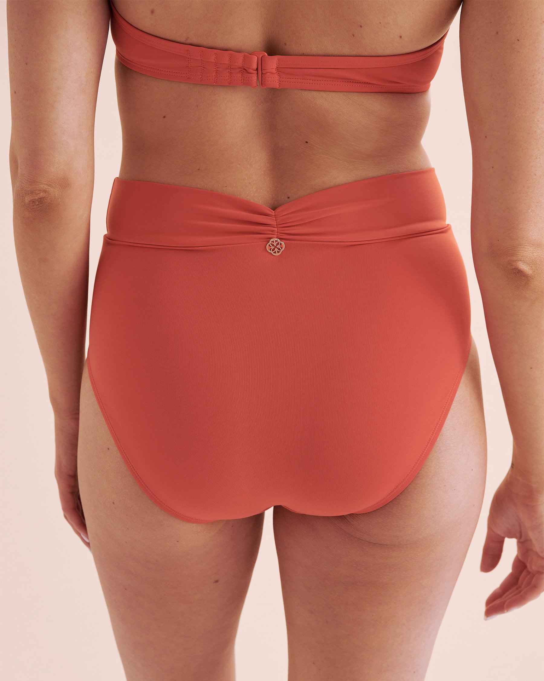 TURQUOISE COUTURE Sunset in Portofino V-Cut Bikini Bottom Paprika Red 01300377 - View4