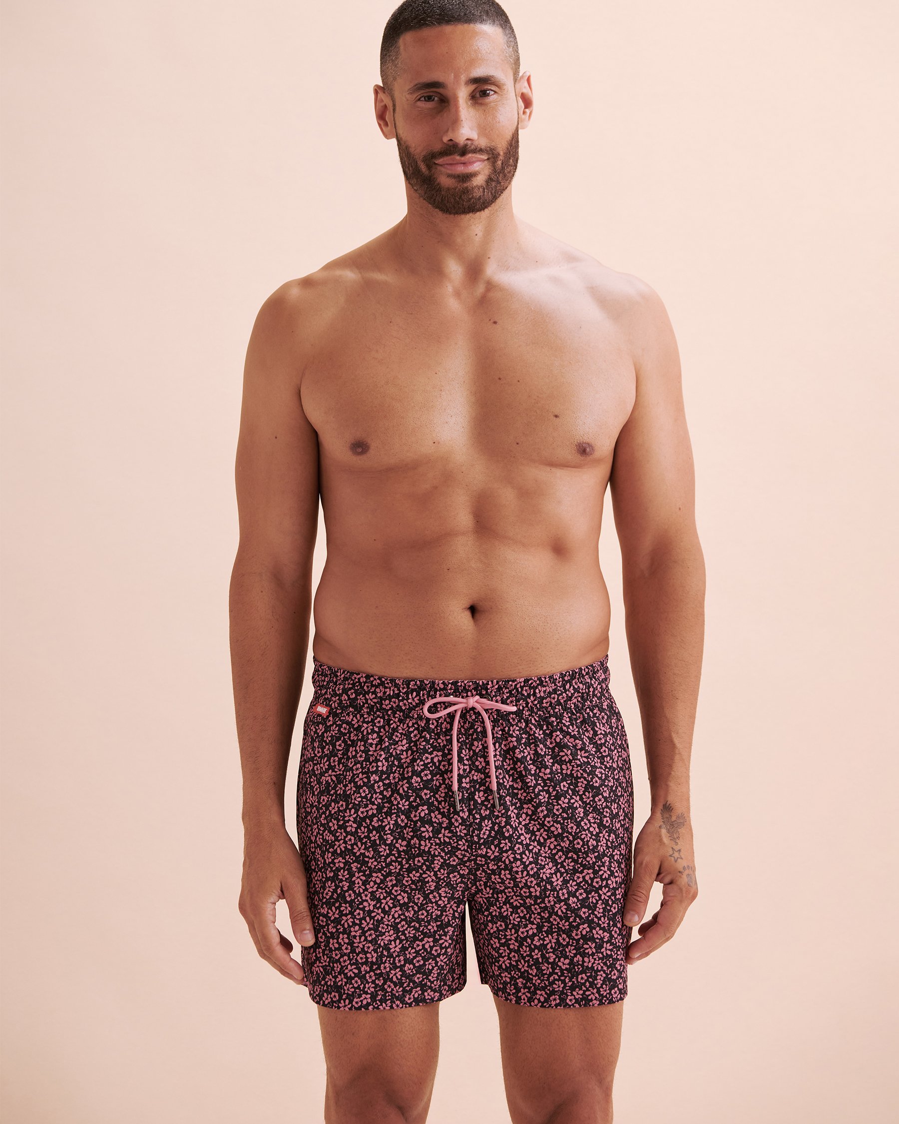 HAMABE Maillot volley Imprimé rose noire 03100044 - Voir5