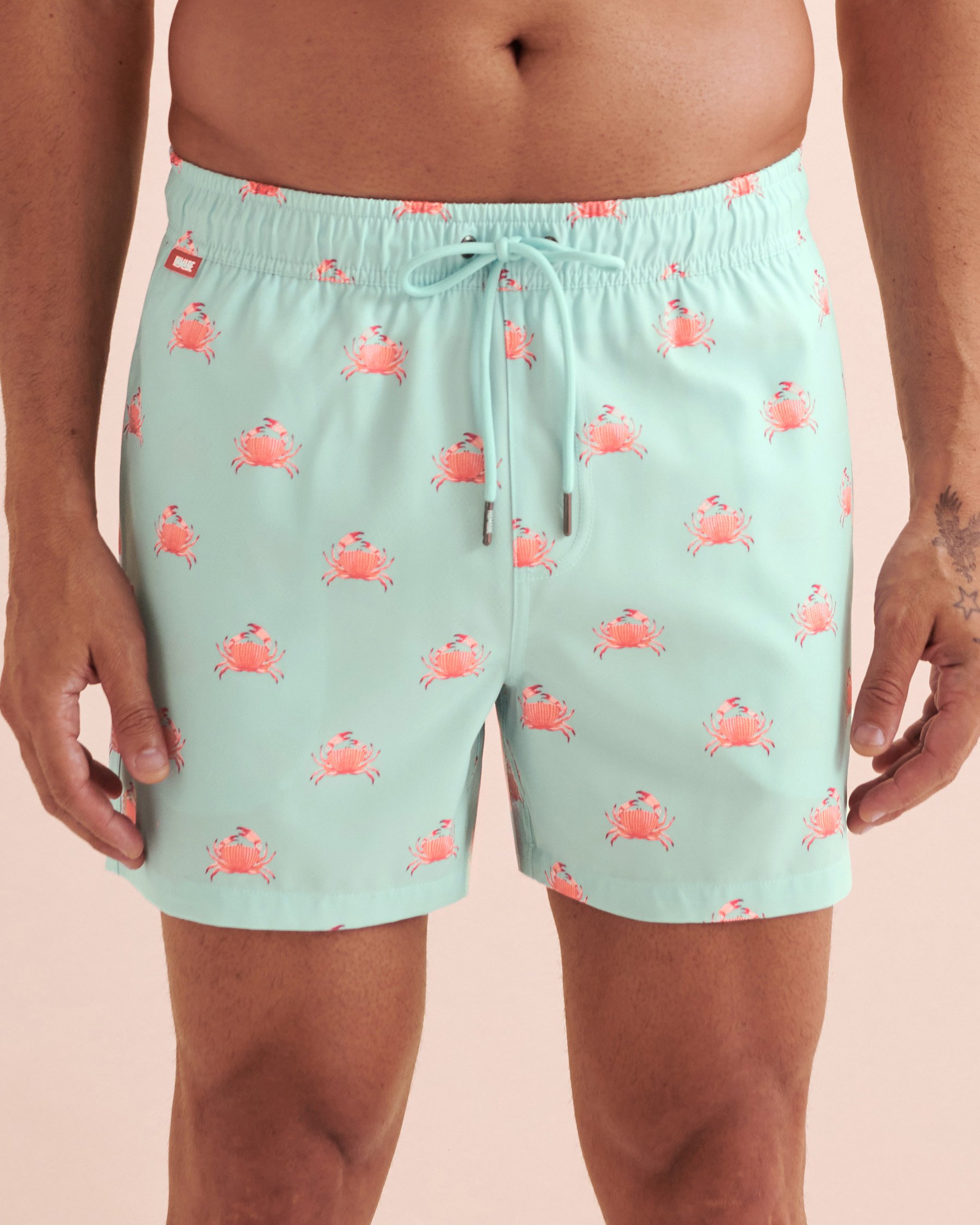 HAMABE Volley Swimsuit Blue Crab Print 03100044 - View5