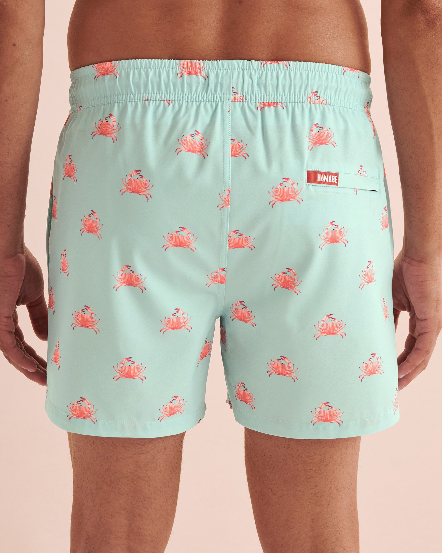 HAMABE Volley Swimsuit Blue Crab Print 03100044 - View6