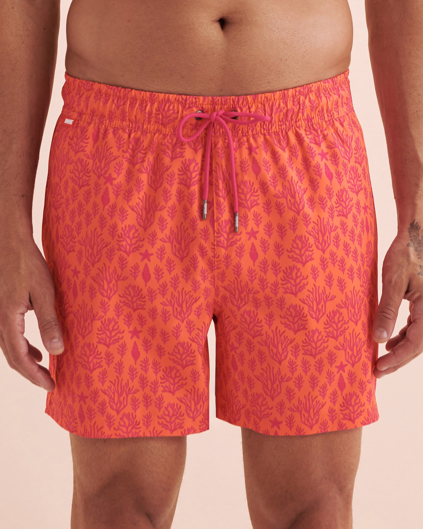 HAMABE Maillot volley Imprimé corail rose 03100043 - View1