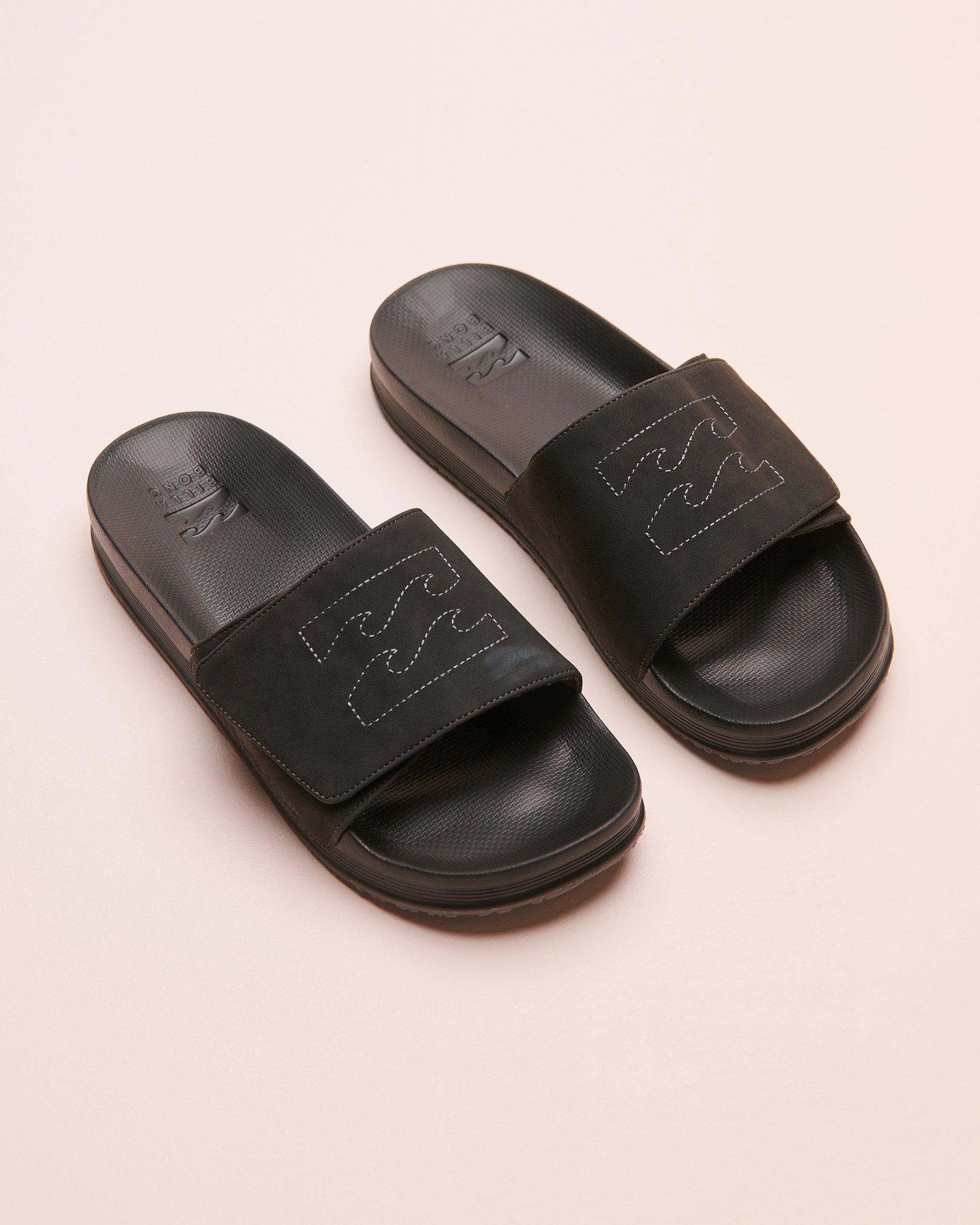 BILLABONG Sandales Sol Slide Noir et gris foncé CB01546M - Voir1