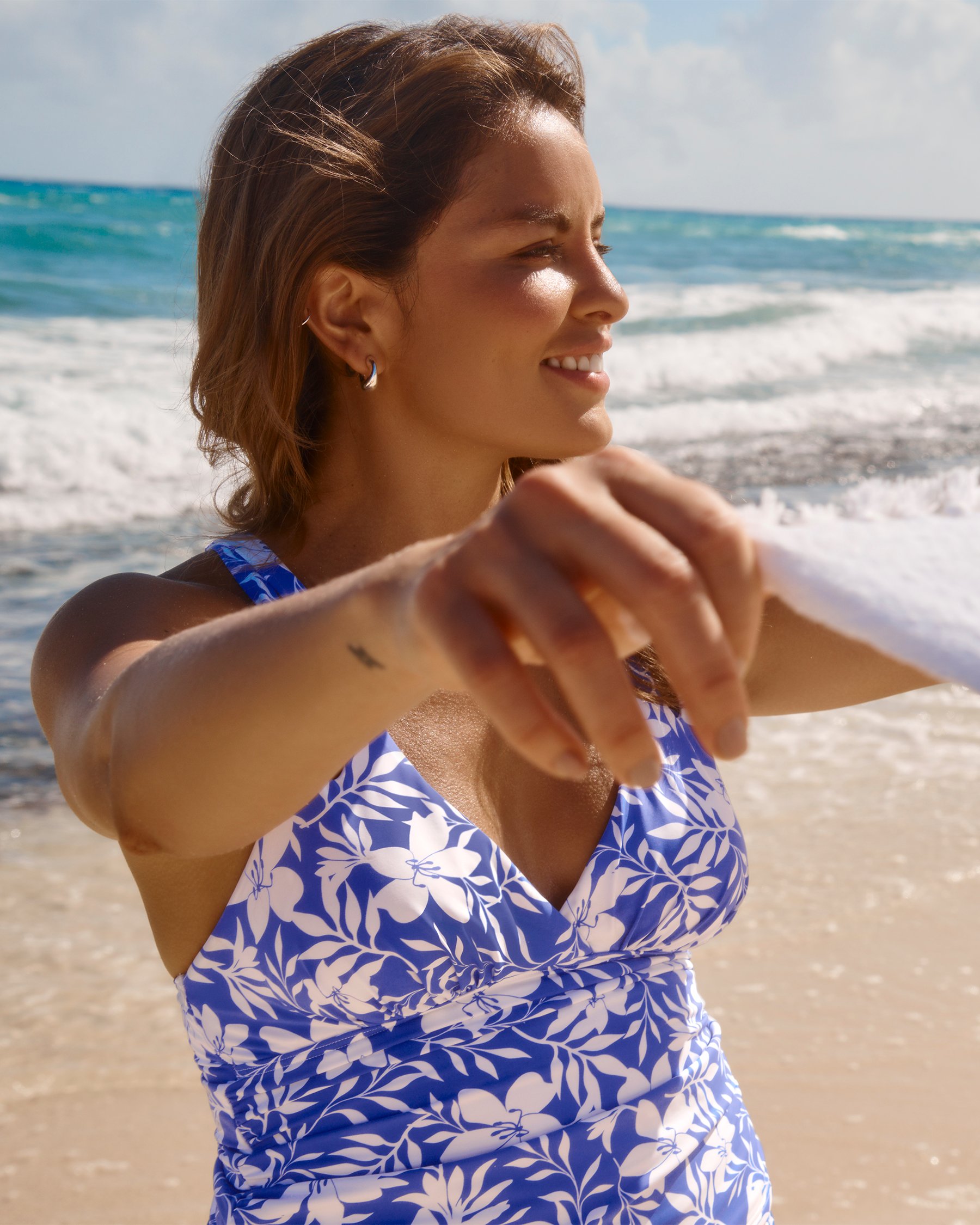 EAU DE SEA Blue Coastal Tankini Top Blue coastal and white 01100364 - View4