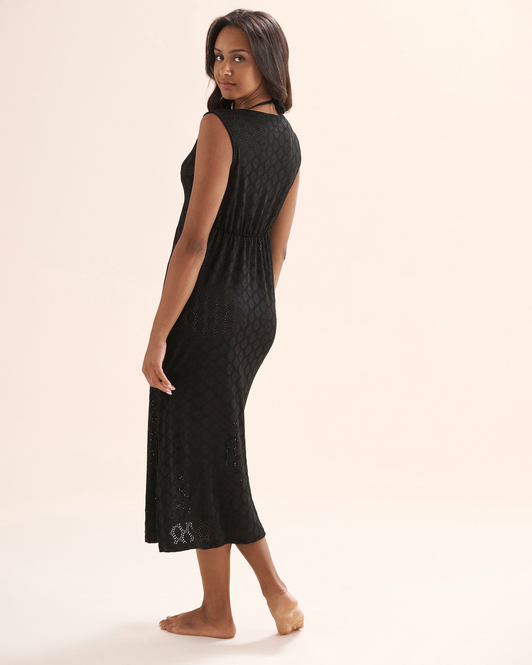 COVER ME Eyelet Maxi Dress Black 25023188 - View2