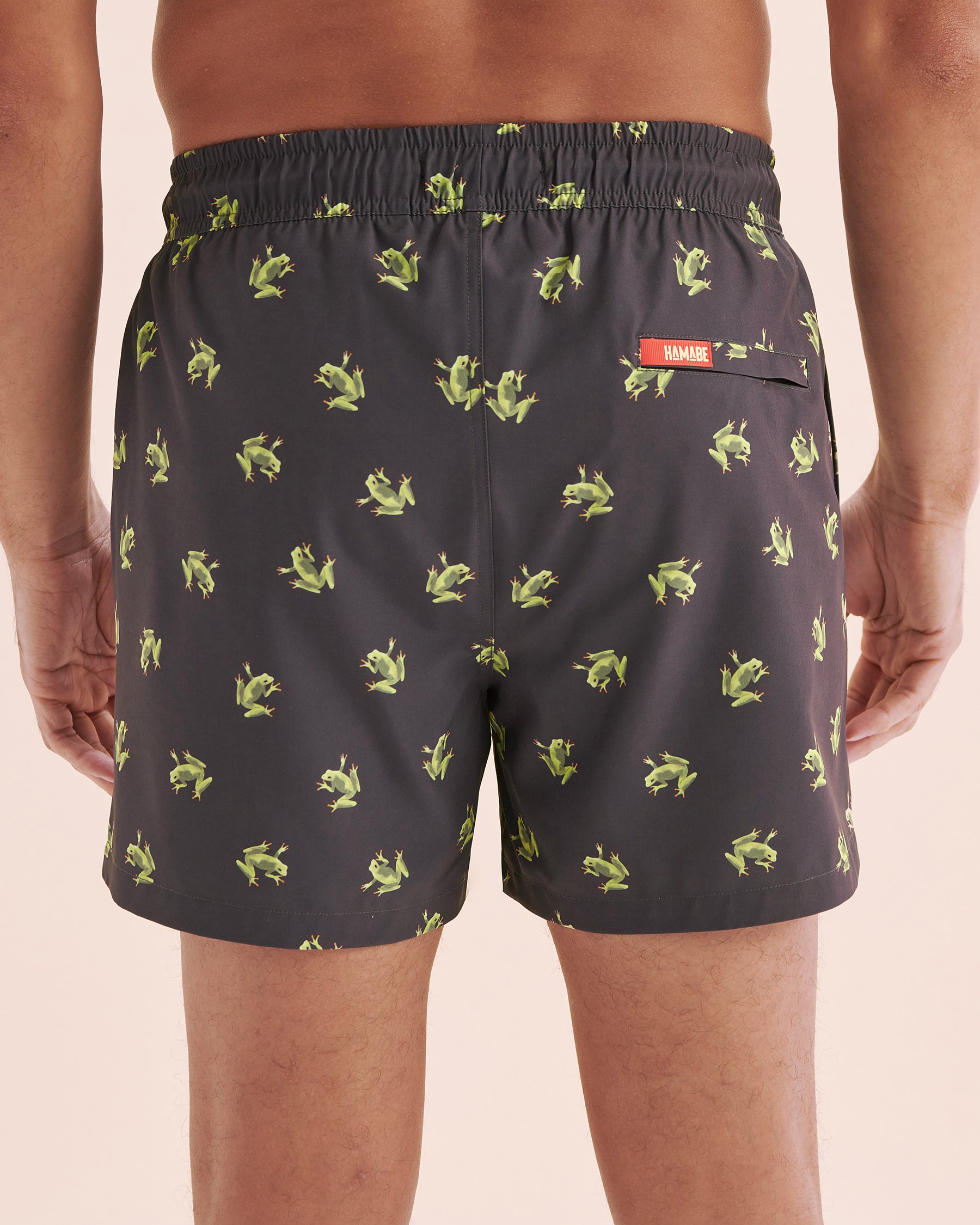 HAMABE Volley Swimsuit with Long Lining Green Frog 03100047 - View2
