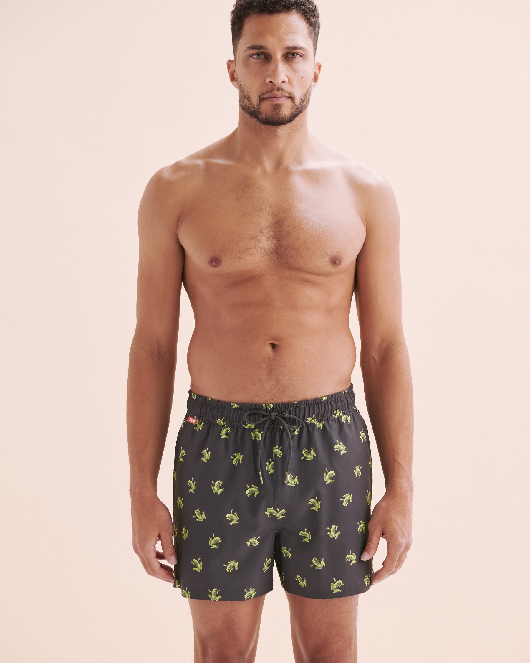 HAMABE Volley Swimsuit with Long Lining Green Frog 03100047 - View5