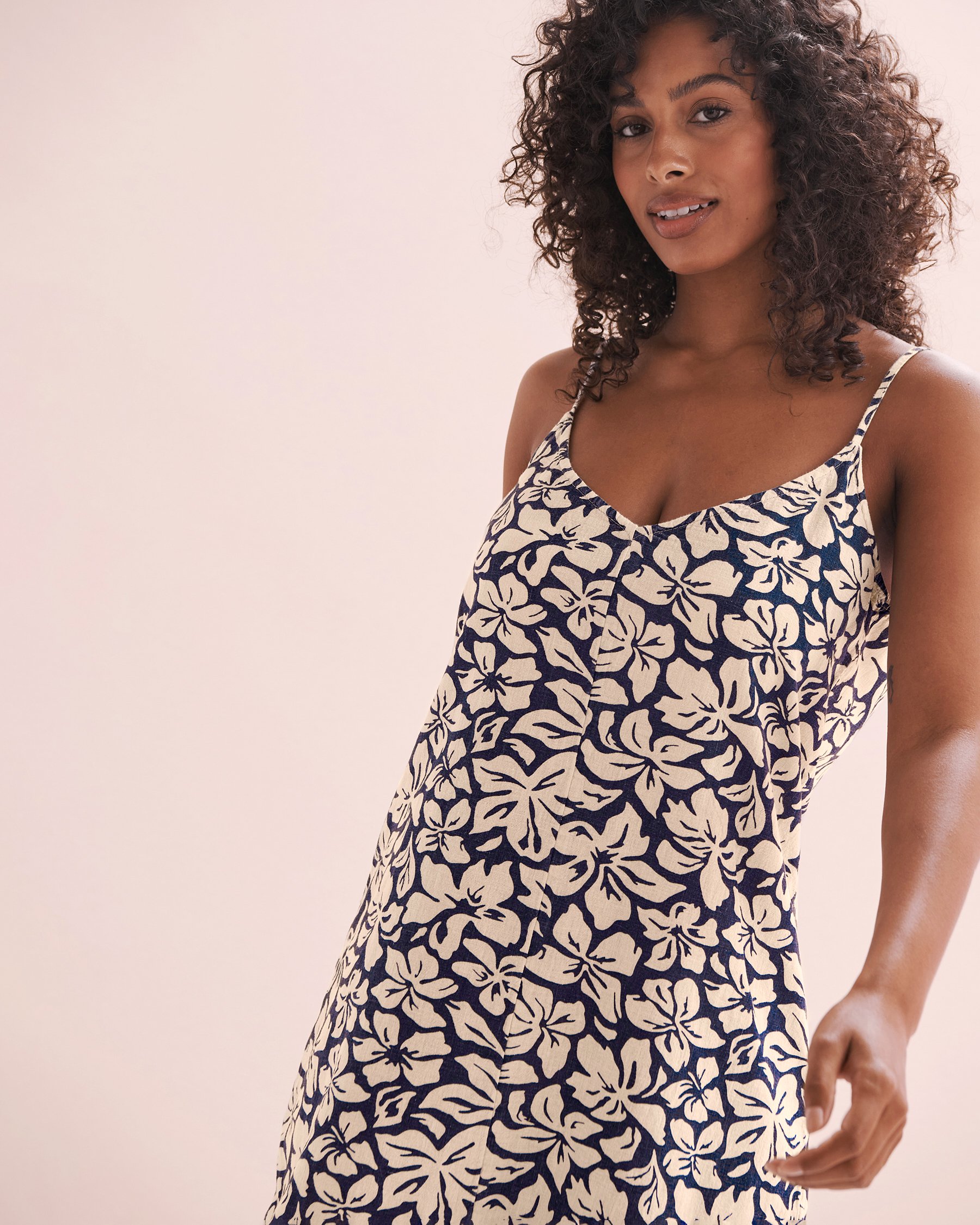 RIP CURL Las Dalias Mini Dress Navy and grey 06XWDR - View4