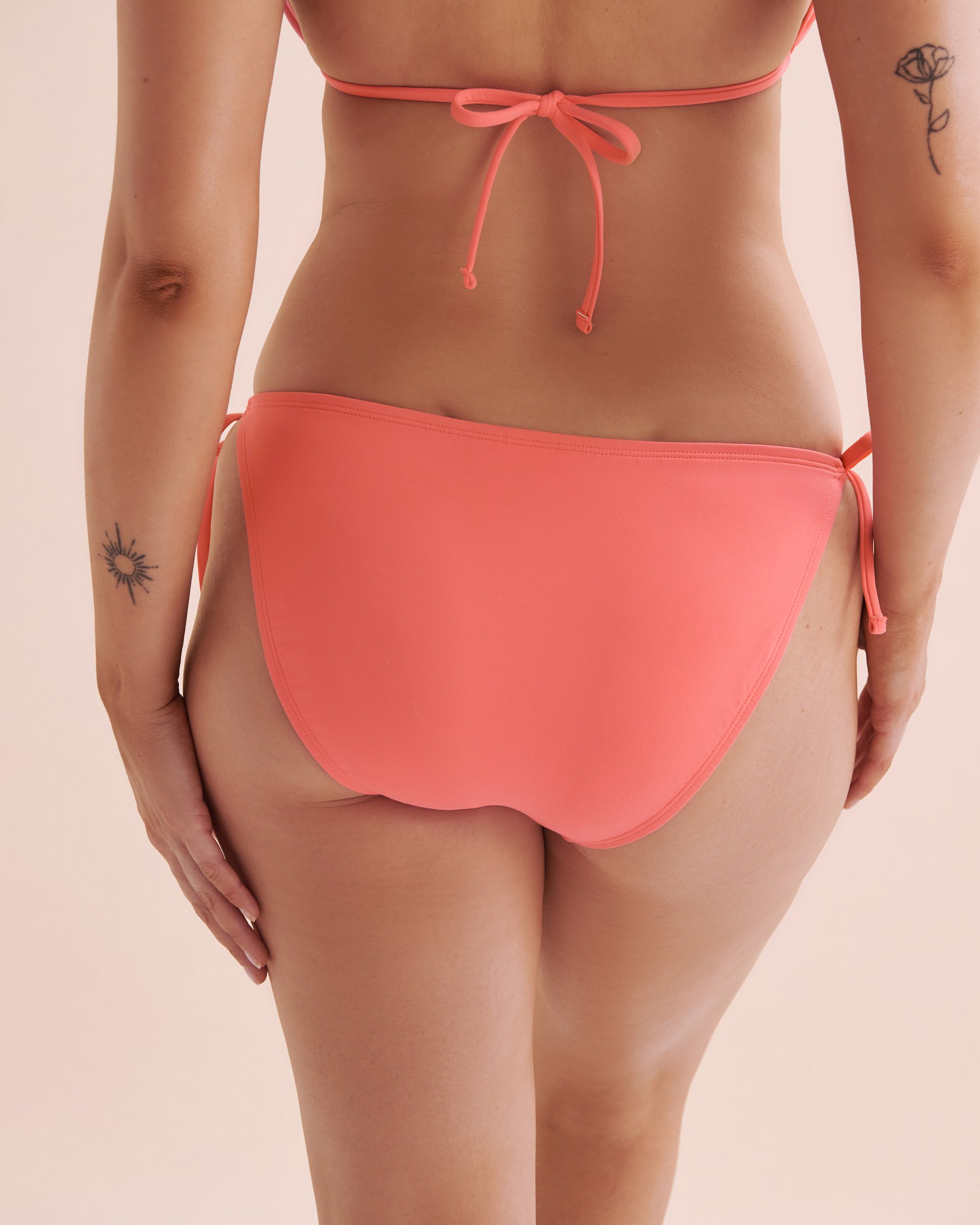 BLEU ROD BEATTIE Bas de bikini hipster noué aux hanches Life's A Beach Rose poudré RBLB25540 - View2