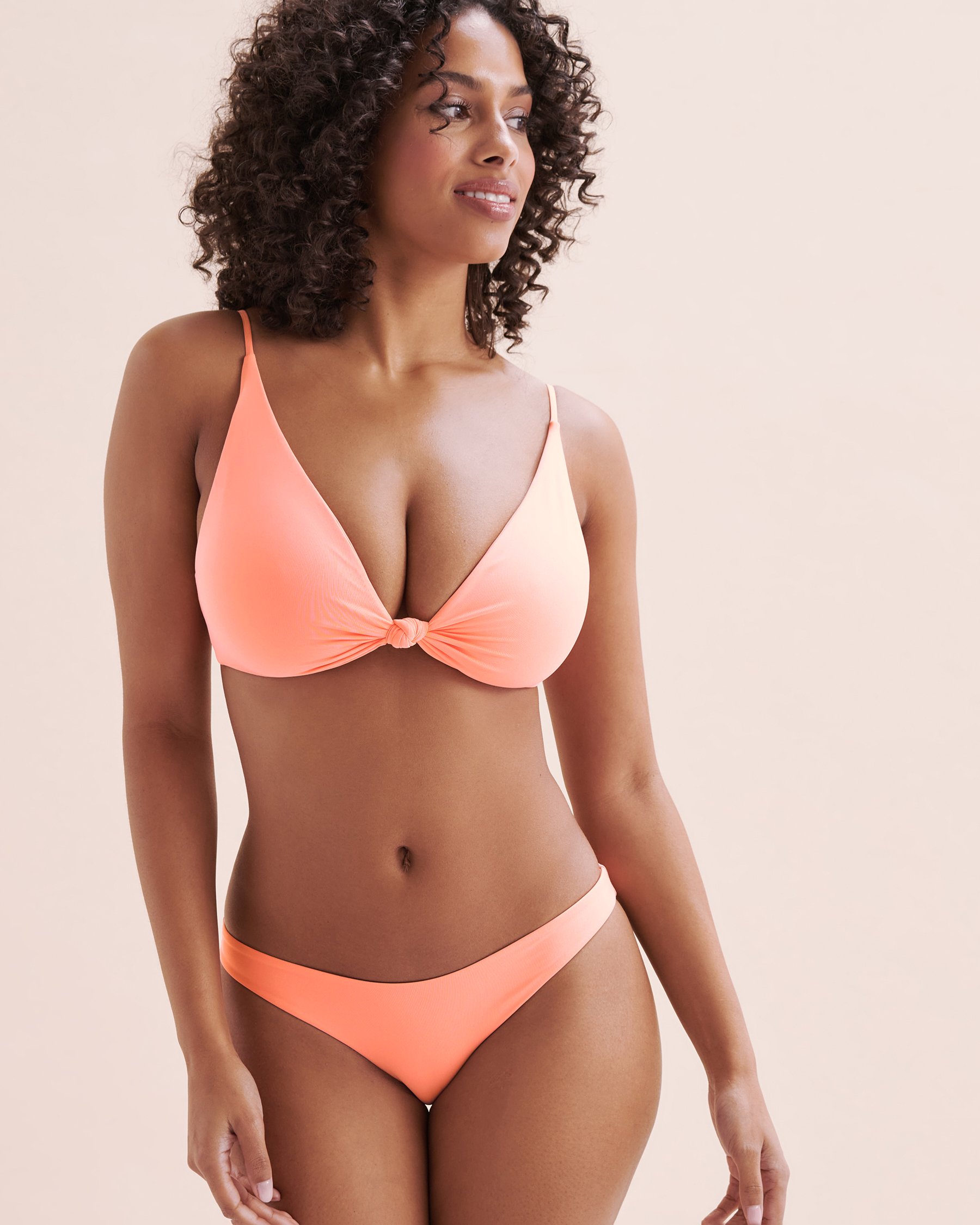 O'NEILL Haut de bikini triangle noué Saltwater Solids Pismo Rose désert SP5474003T - View1