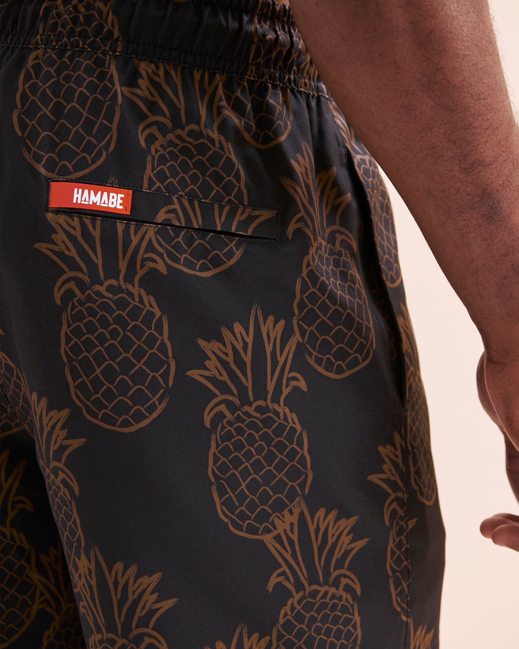 HAMABE Maillot volley avec longue doublure Noir et brun 03100046 - View4