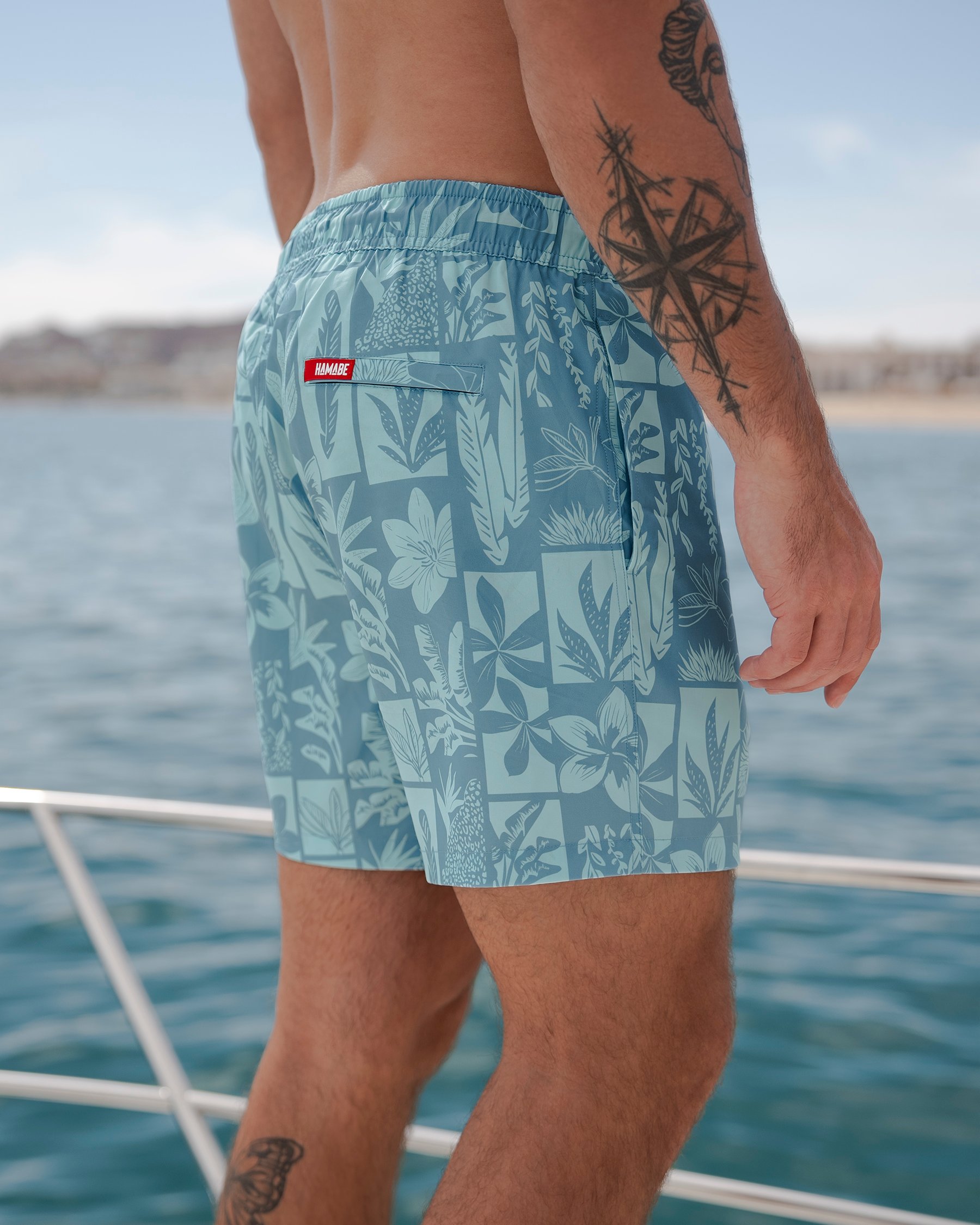 HAMABE Maillot volley avec longue doublure Bleu crépuscule 03100046 - View3