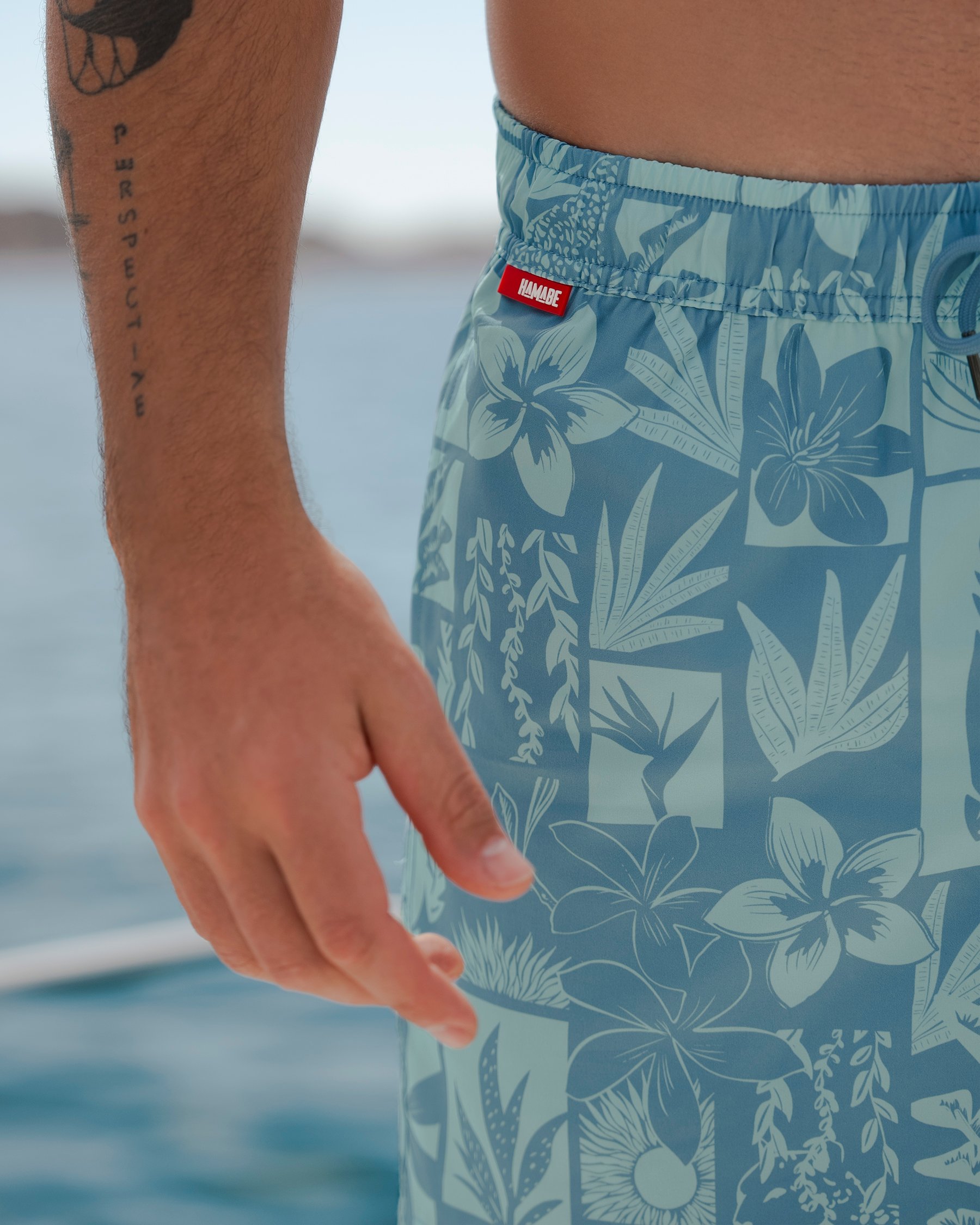 HAMABE Maillot volley avec longue doublure Bleu crépuscule 03100046 - View5