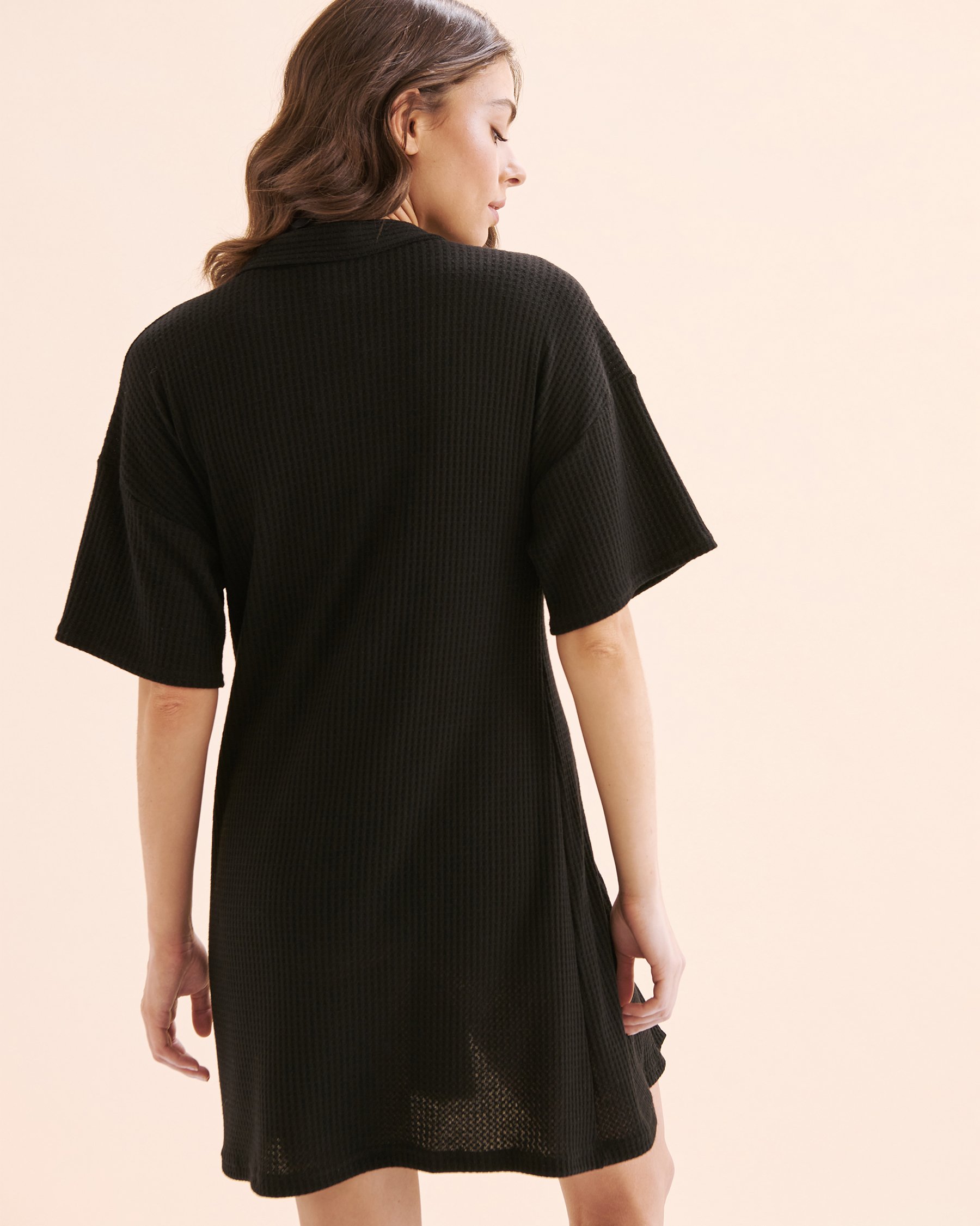 COVER ME Chemise gaufrée Noir 25020766 - View2